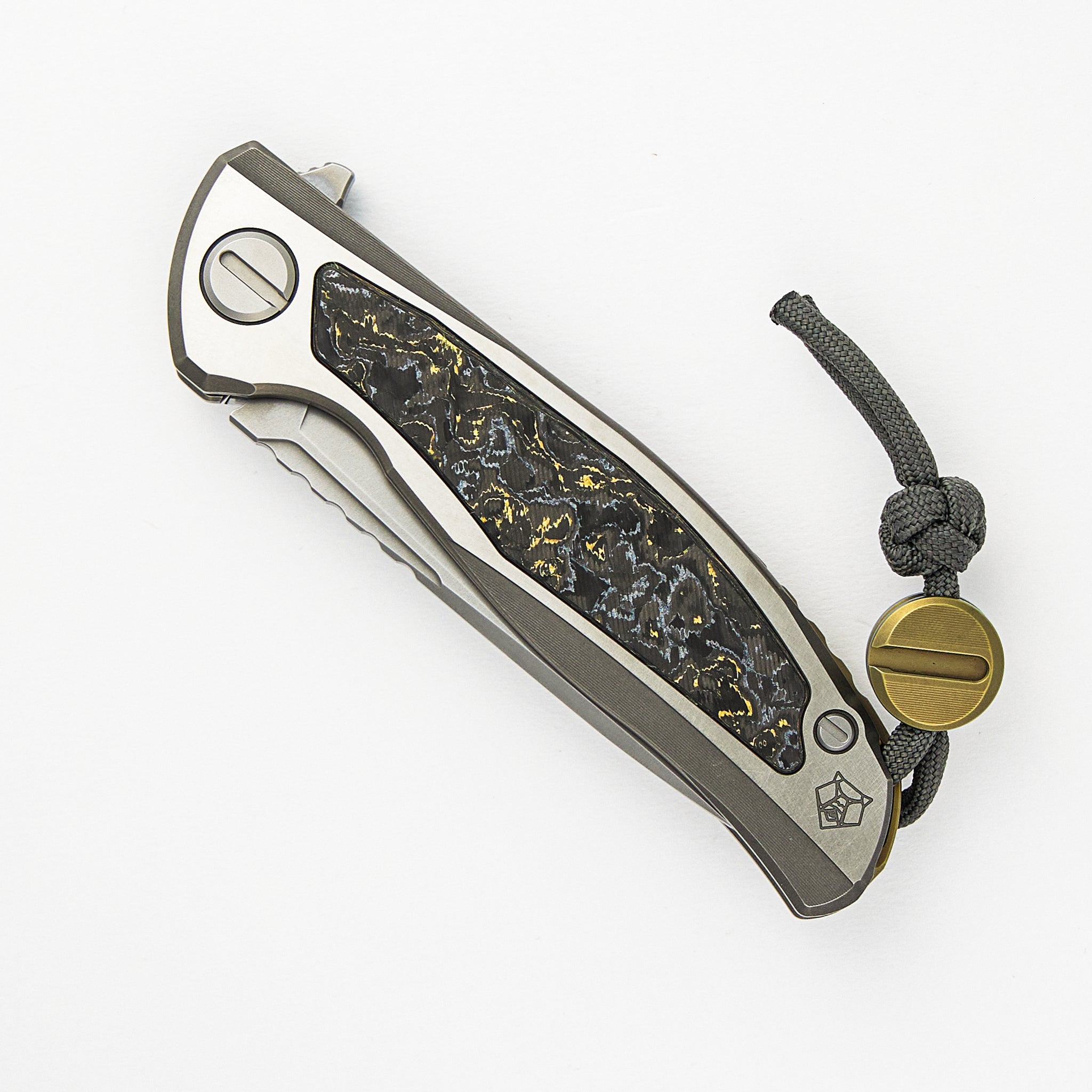 F95NL Gen. 5 - Blade Show Exclusive 2024 - M390 Blade - Titanium Handle - Golden Spark TechnoCarbo Inlays - MRBS - Completed