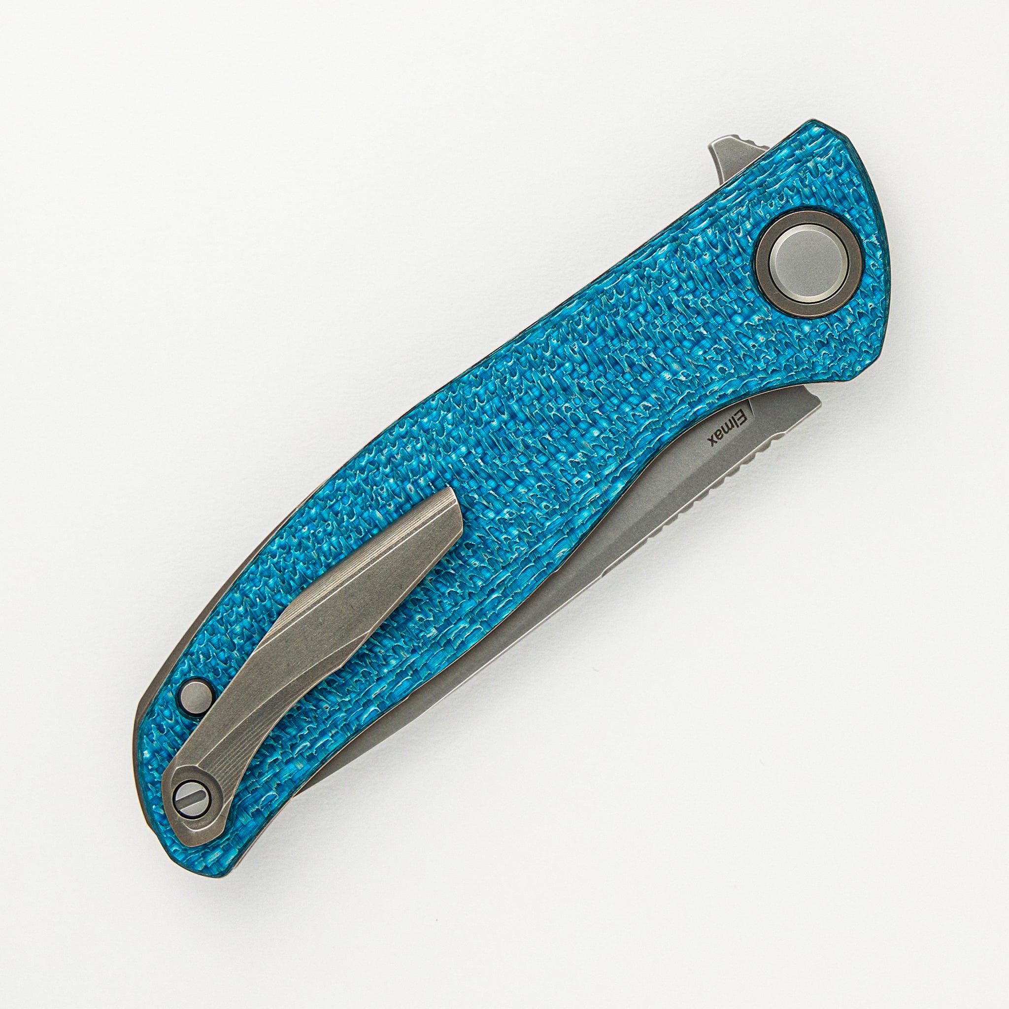 F3 - Elmax Blade - Aquamarine Alutex Handle - MRBS