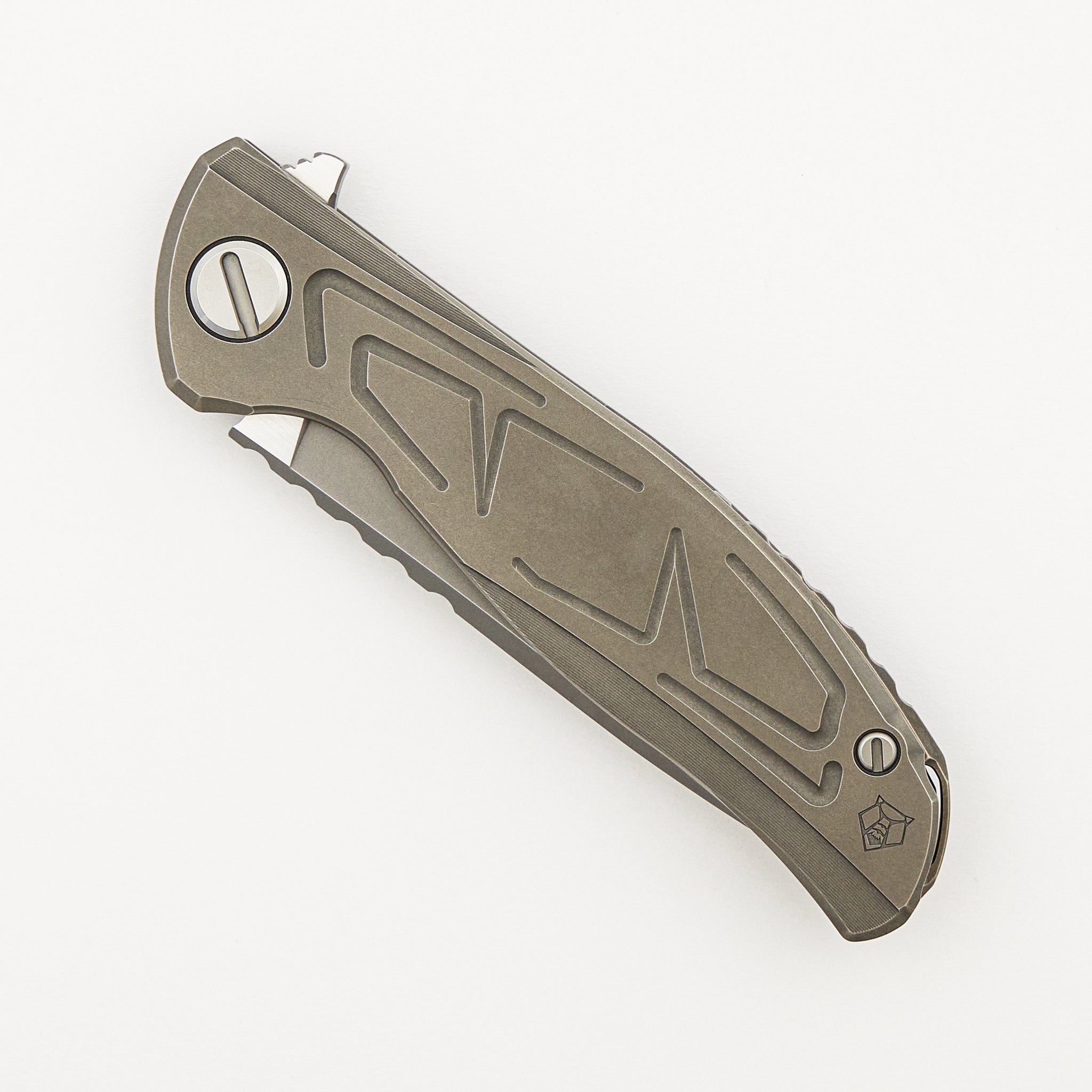F95 Braces - S90V Blade - Titanium Handle - Washers