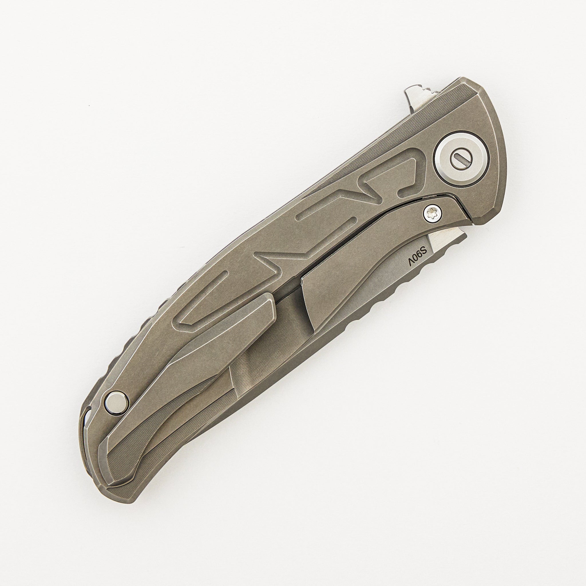 F95 Braces - S90V Blade - Titanium Handle - Washers