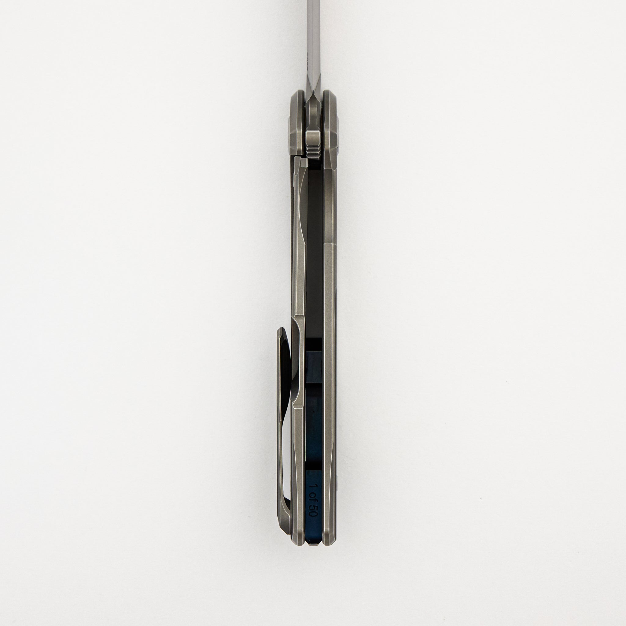 F95 Braces - S90V Blade - Titanium Handle - Blue Accents - Washers