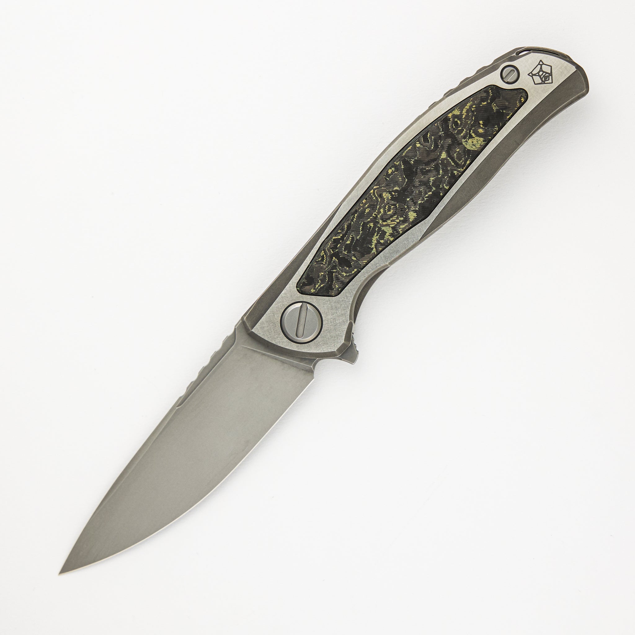F95NL Gen. 5 - M390 Blade - Titanium Handle - Olive TechnoCarbo Inlays - MRBS