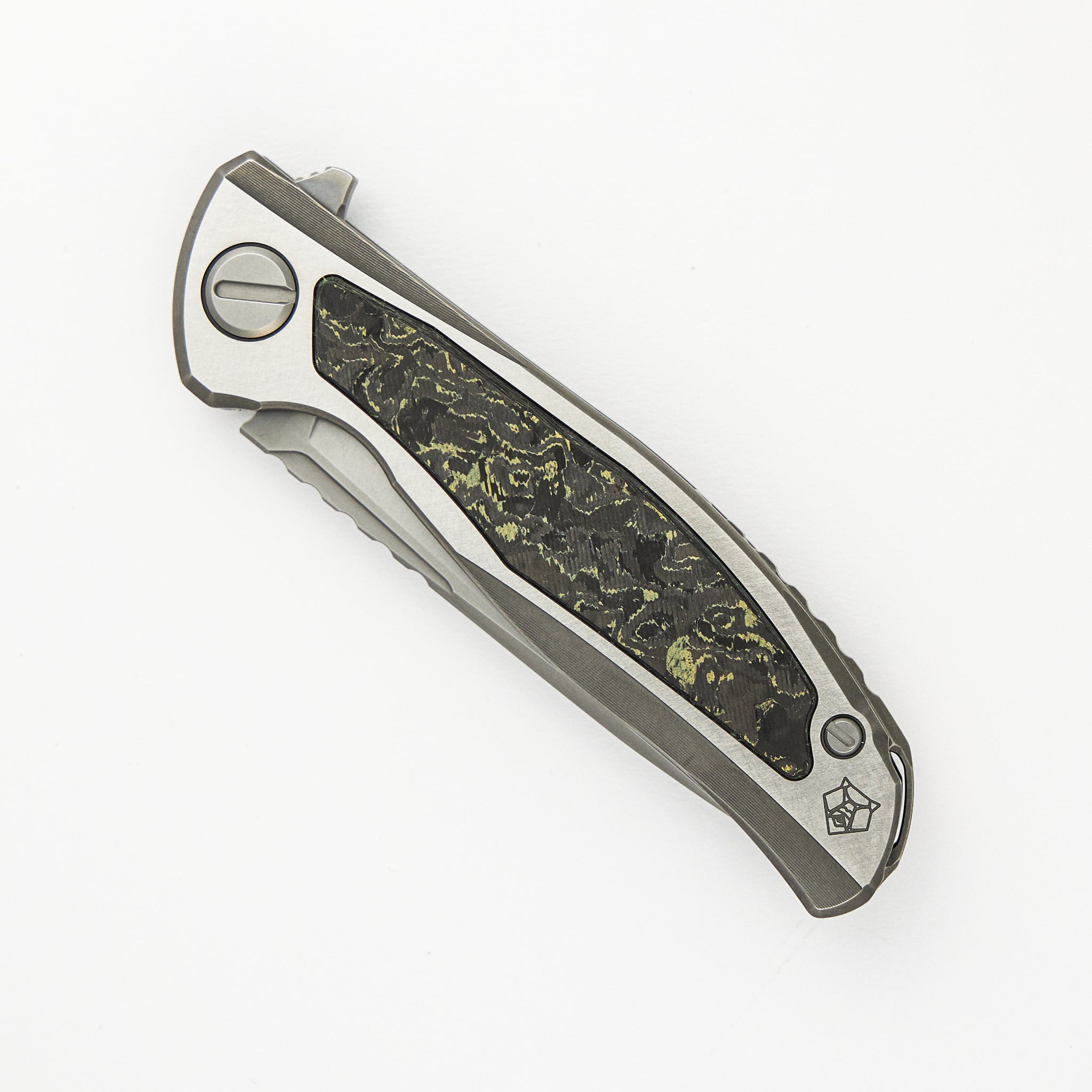F95NL Gen. 5 - M390 Blade - Titanium Handle - Olive TechnoCarbo Inlays - MRBS