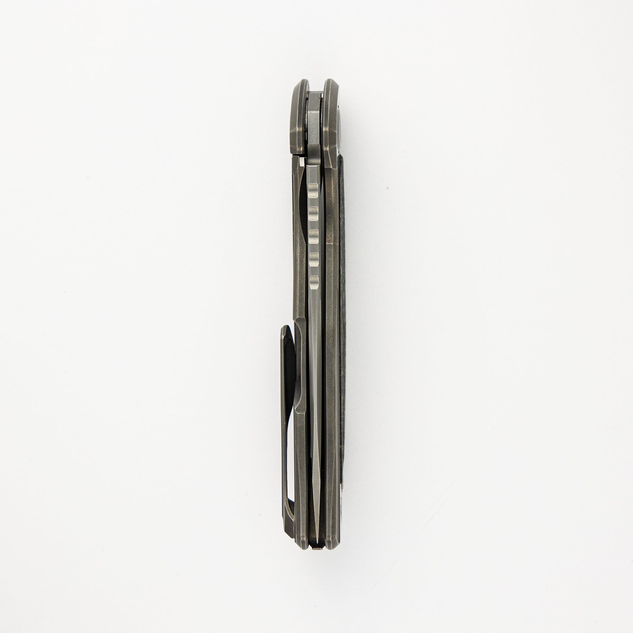 F95NL Gen. 5 - M390 Blade - Titanium Handle - Olive TechnoCarbo Inlays - MRBS