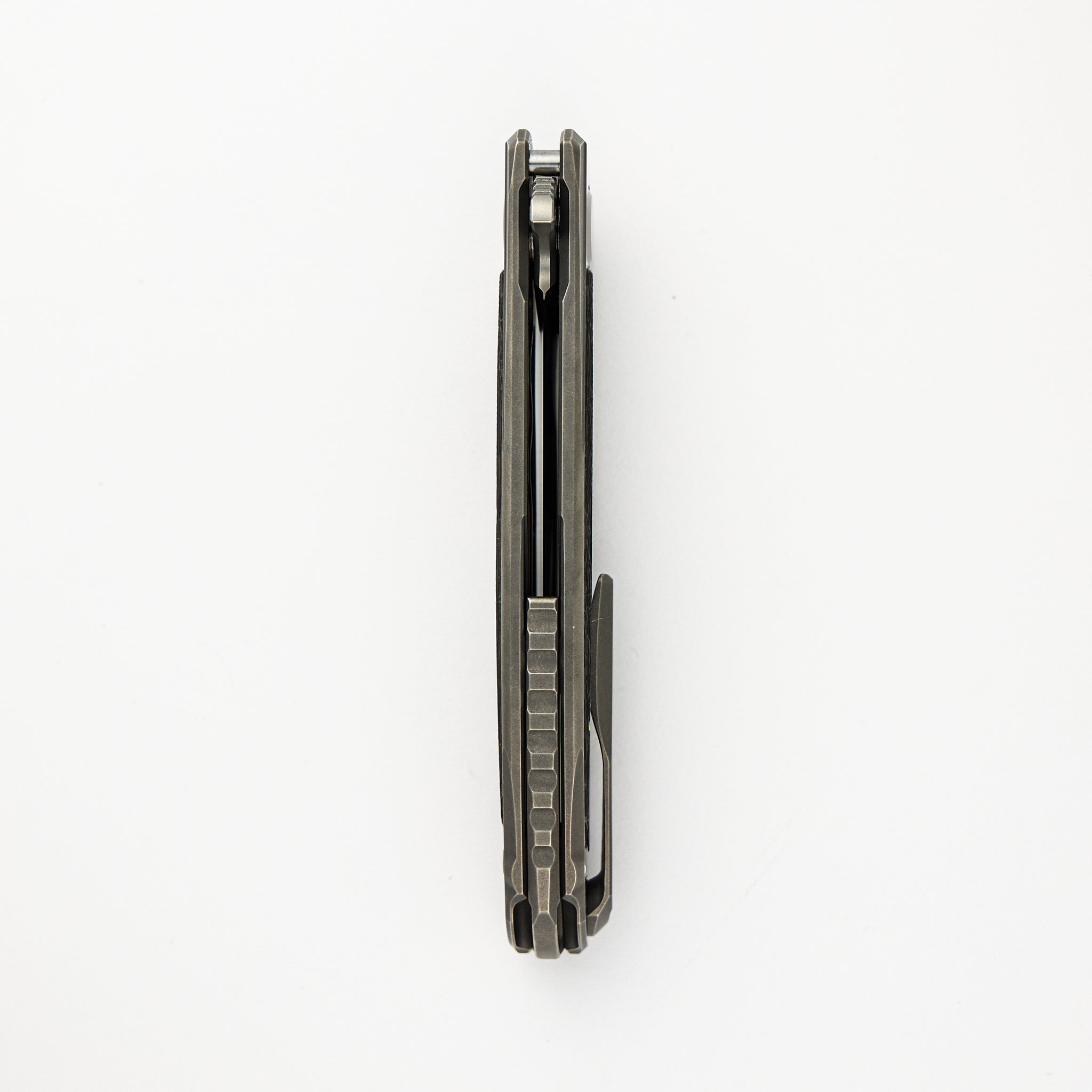 F95NL Gen. 5 - M390 Blade - Titanium Handle - Olive TechnoCarbo Inlays - MRBS