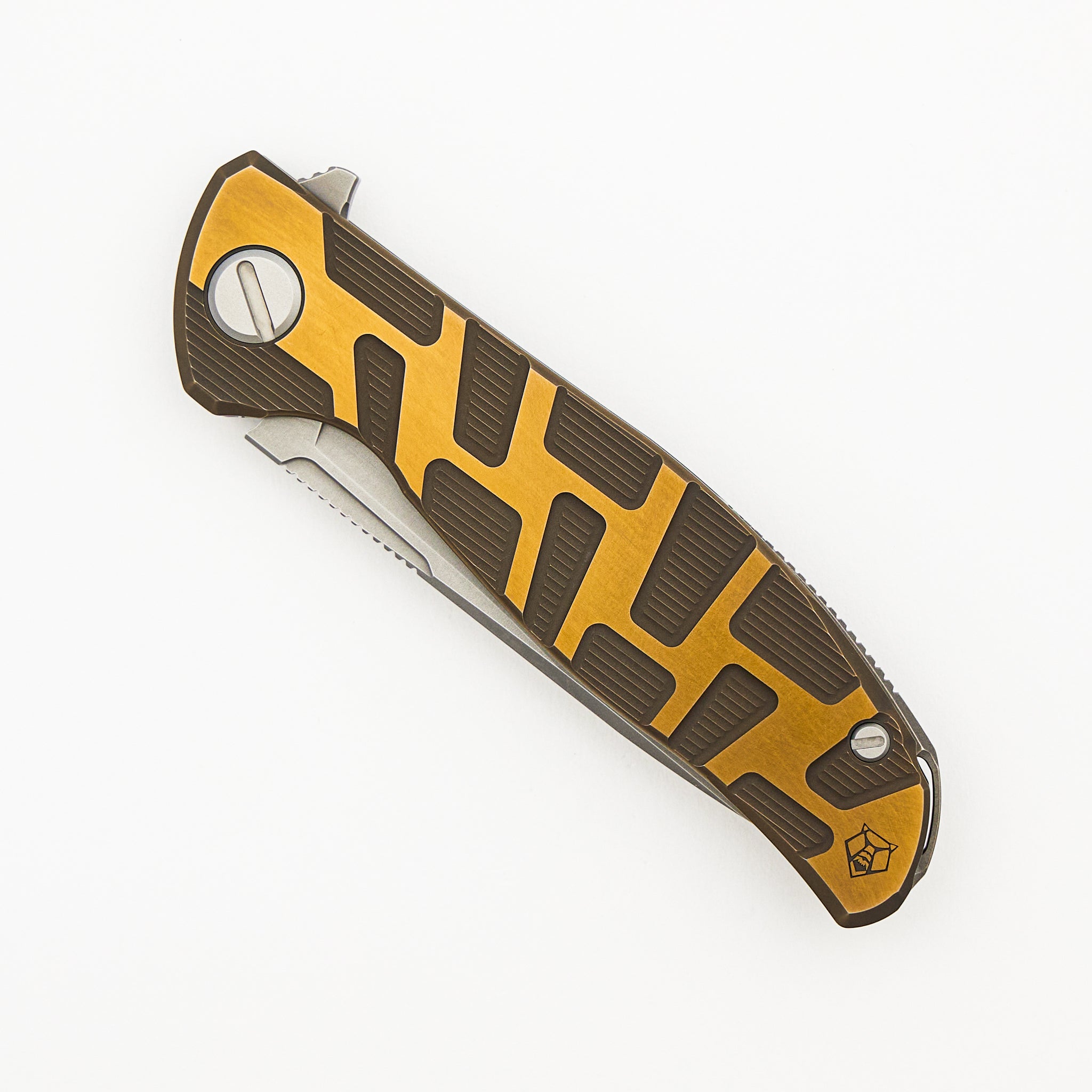 F95 T Pattern Gen. 4 - Bronze Titanium Handle - M390 Blade - MRBS