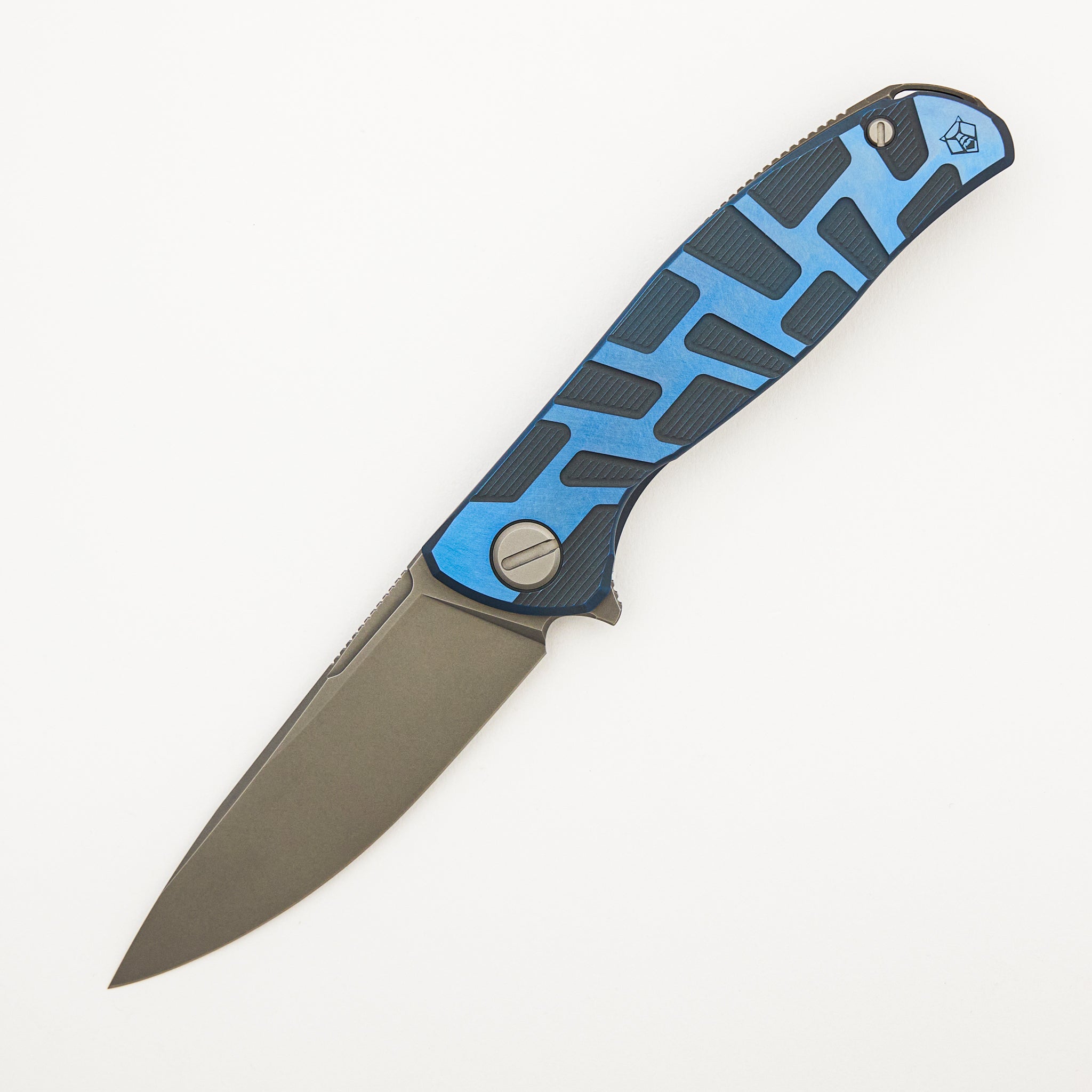 F95 T Pattern Gen. 4 - Blue Titanium Handle - M390 Blade - MRBS
