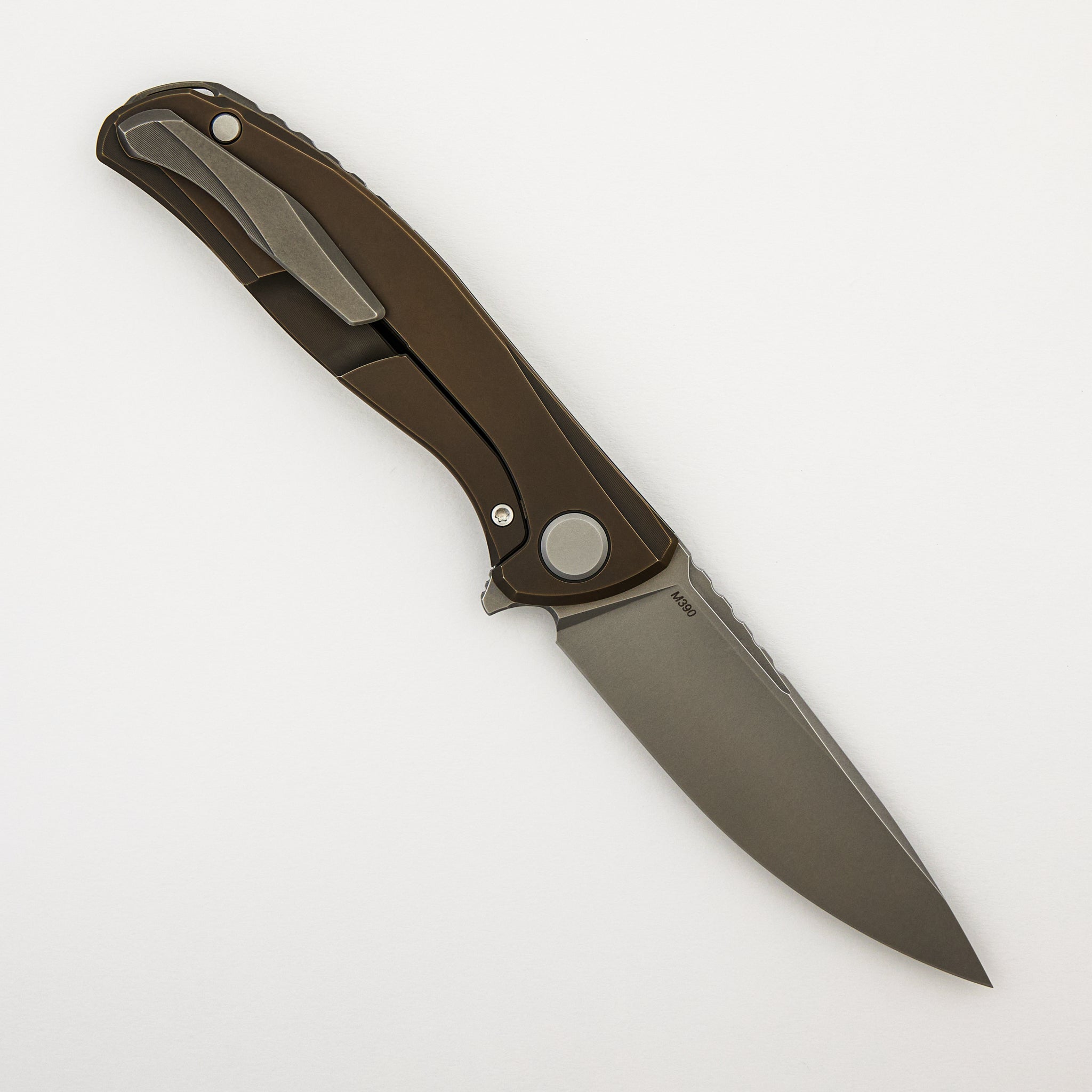 F95 Zero - M390 Blade - Bronze Titanium Handle - MRBS