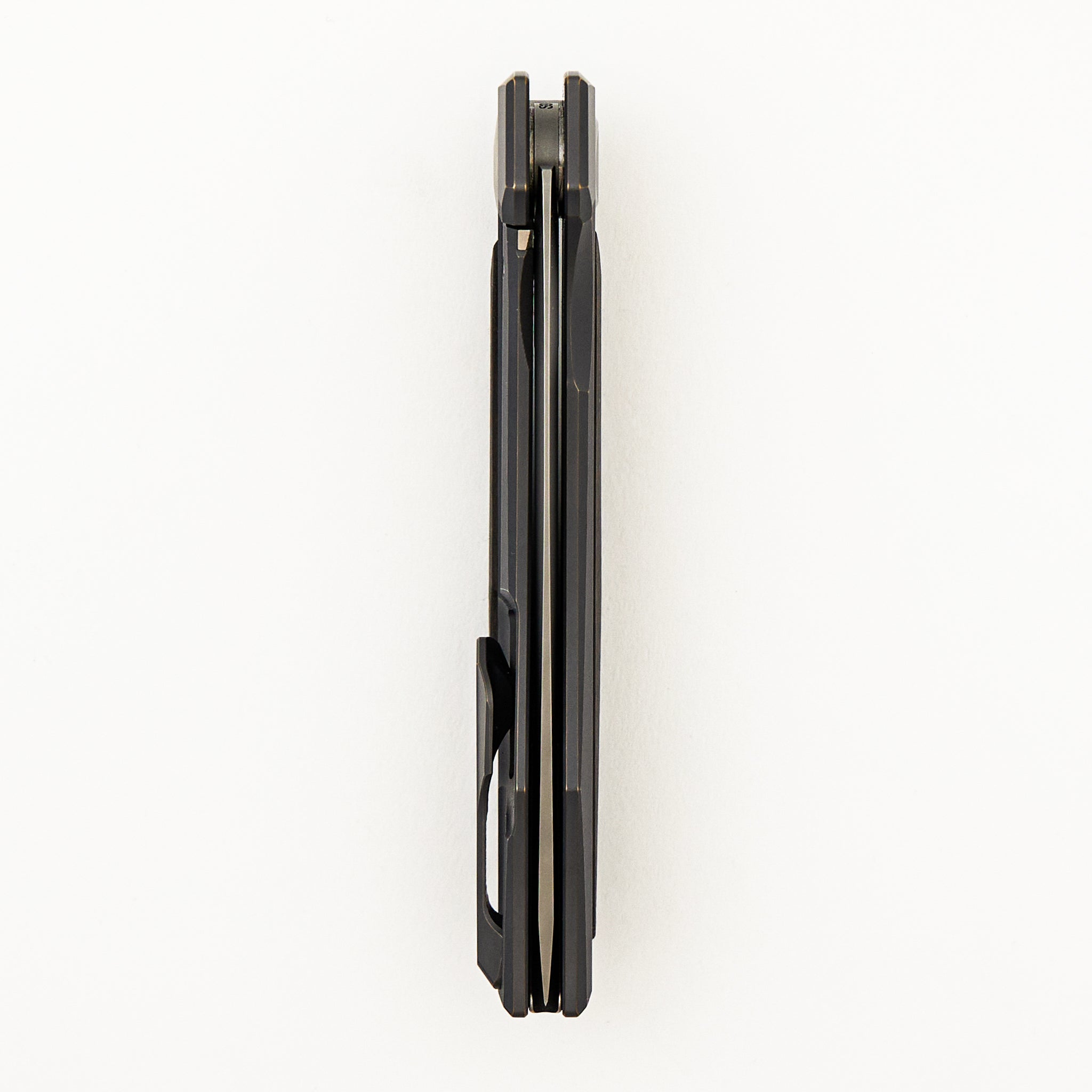 Molten KMP (RKMP) - S90V Blade - Titanium/Lava & Ash CarboTi Handle - SRRBS (Charles Marlowe Design)