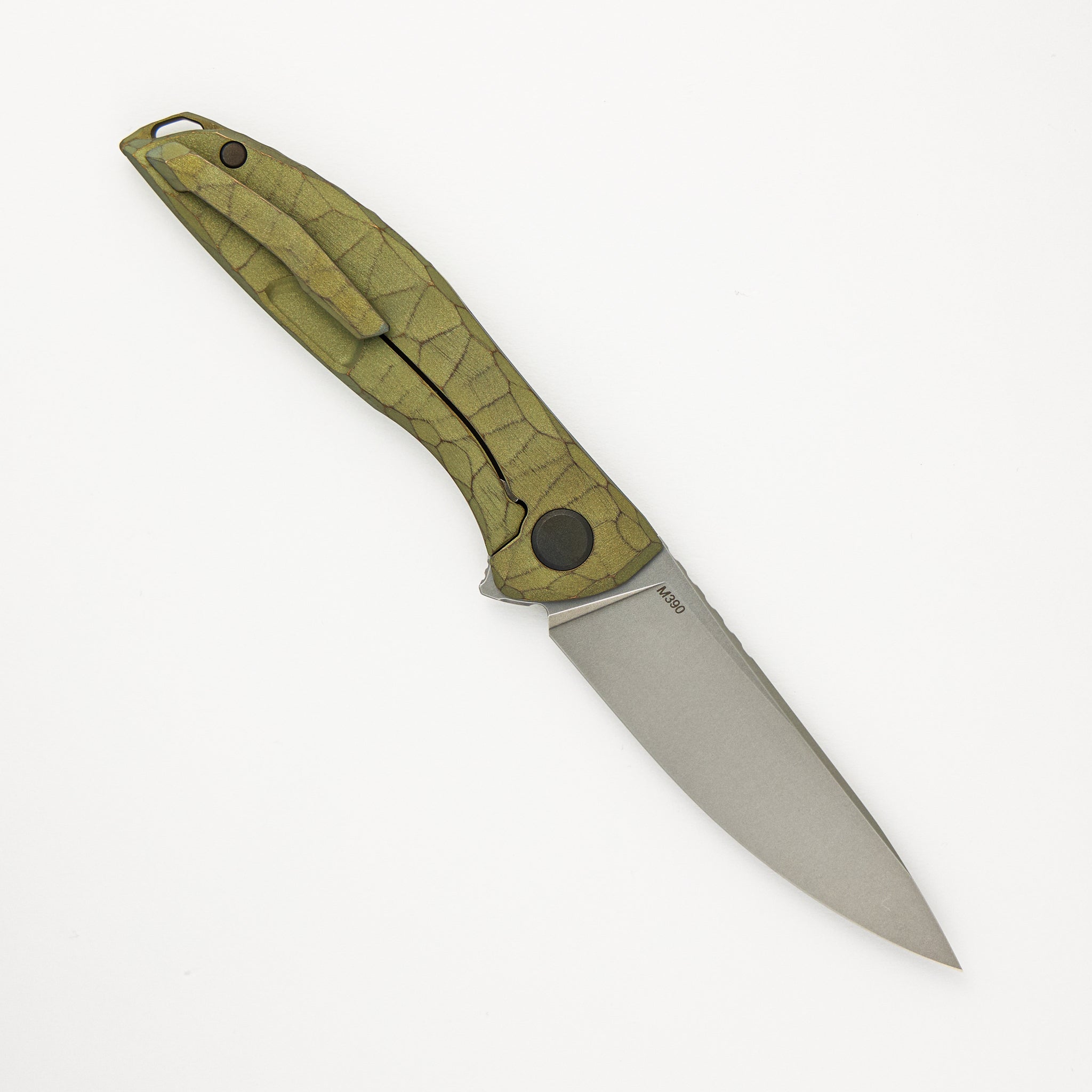 Shirogorov Knives / Rip Knives NeOn “Green Machine” – M390 Blade – MRBS - Completed