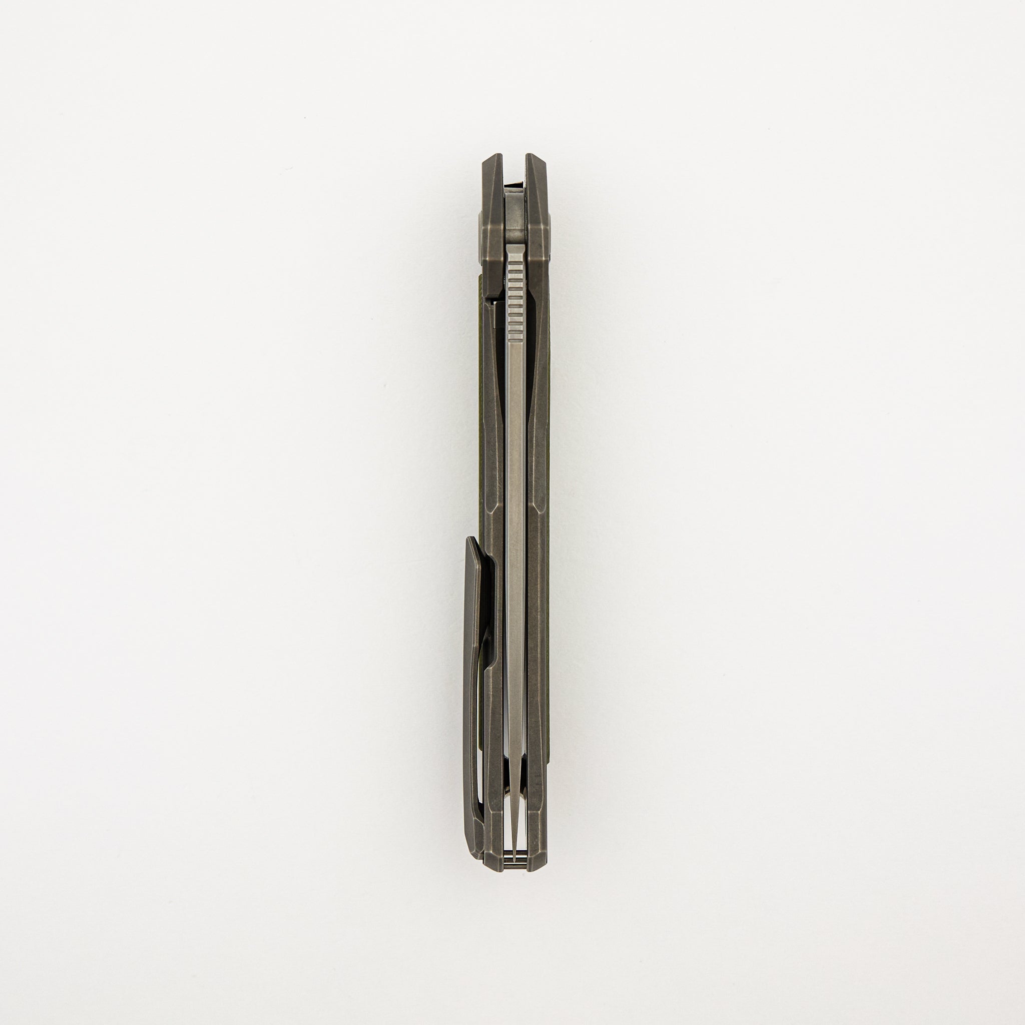 Ursus Quantum - Cromax PM Blade - Titanium Handle - Green G10 Inlay - MRBS