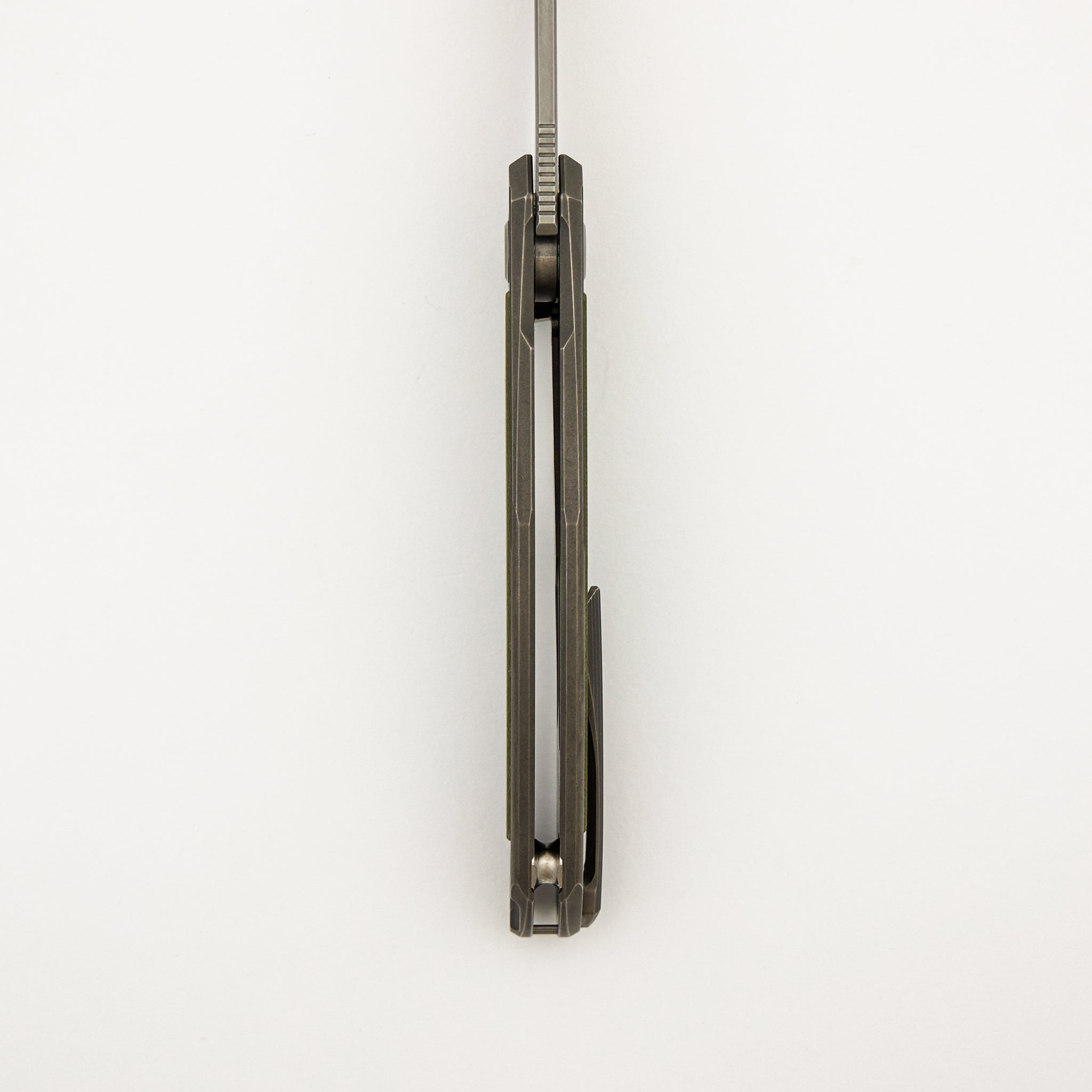 Ursus Quantum - Cromax PM Blade - Titanium Handle - Green G10 Inlay - MRBS