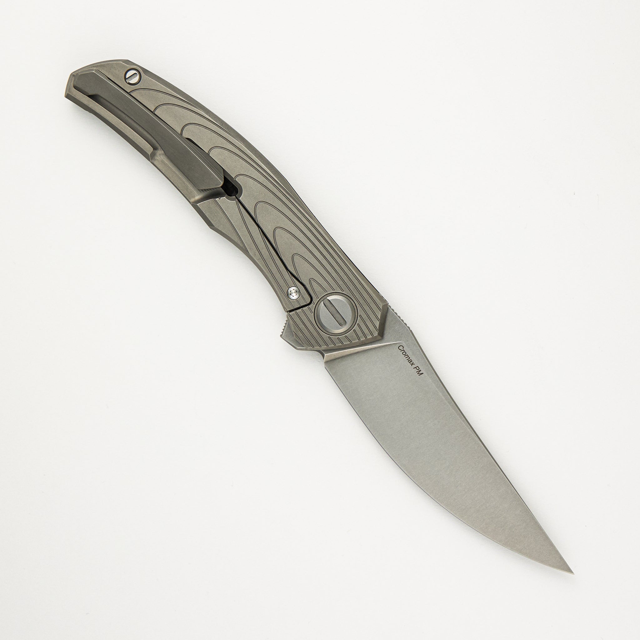 Shirogorov Knives / Igor Oleinikov Quantium Carbon Fiber “Solar System” – Cromax PM Blade – MRBS - Completed