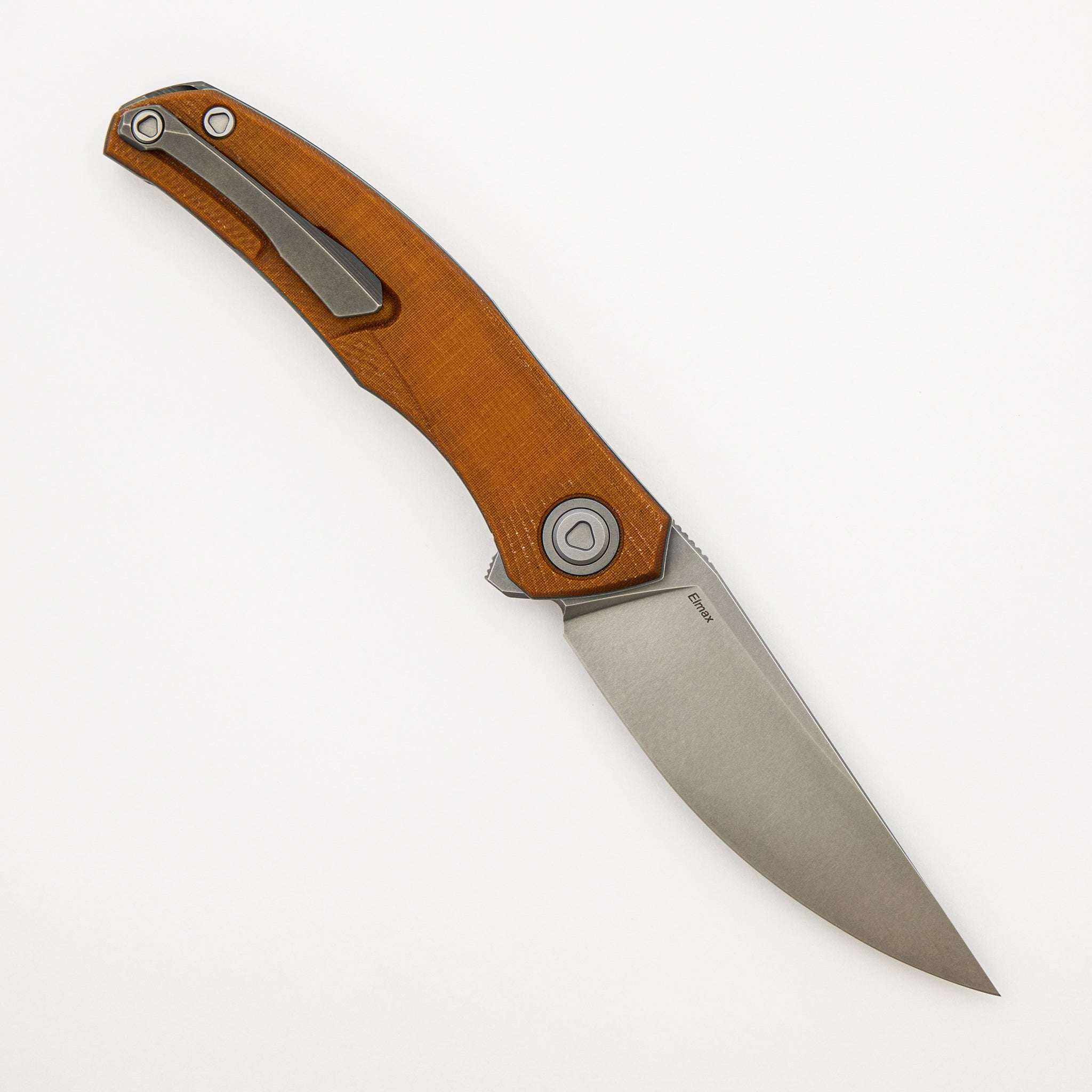 Ursus Q95 - Light Brown Micarta Handle - Elmax Blade - MRBS