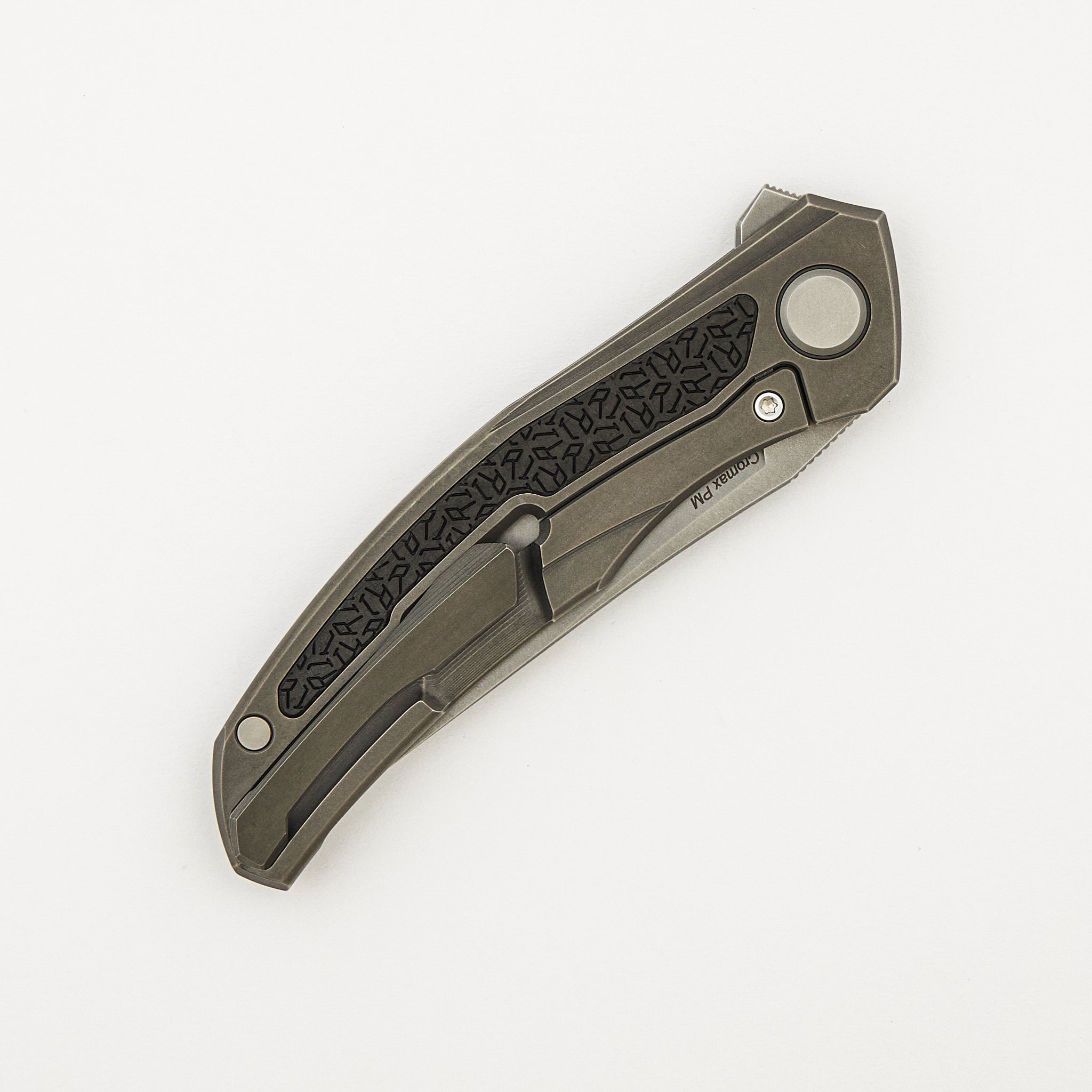 "R1 Edition" Ursus Quantum NL - Cromax PM Blade - Titanium Handle - R1 Pattern Carbon Fiber Inlay - MRBS