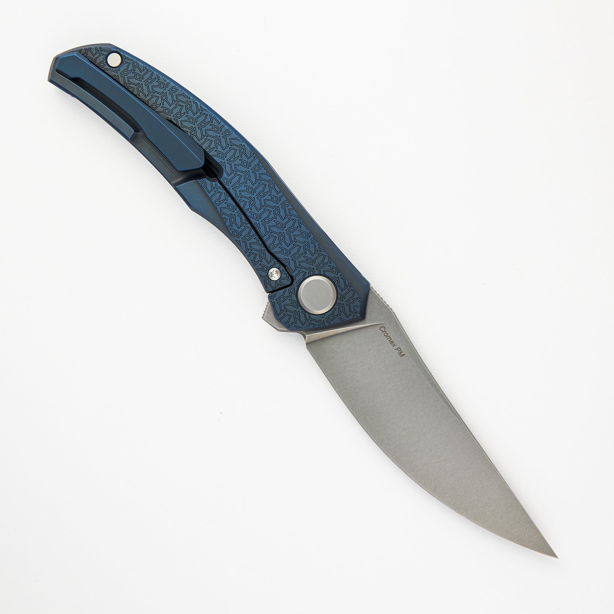 Shirogorov Quantum R1P – Blue Titanium Handle – Cromax PM – MRBS