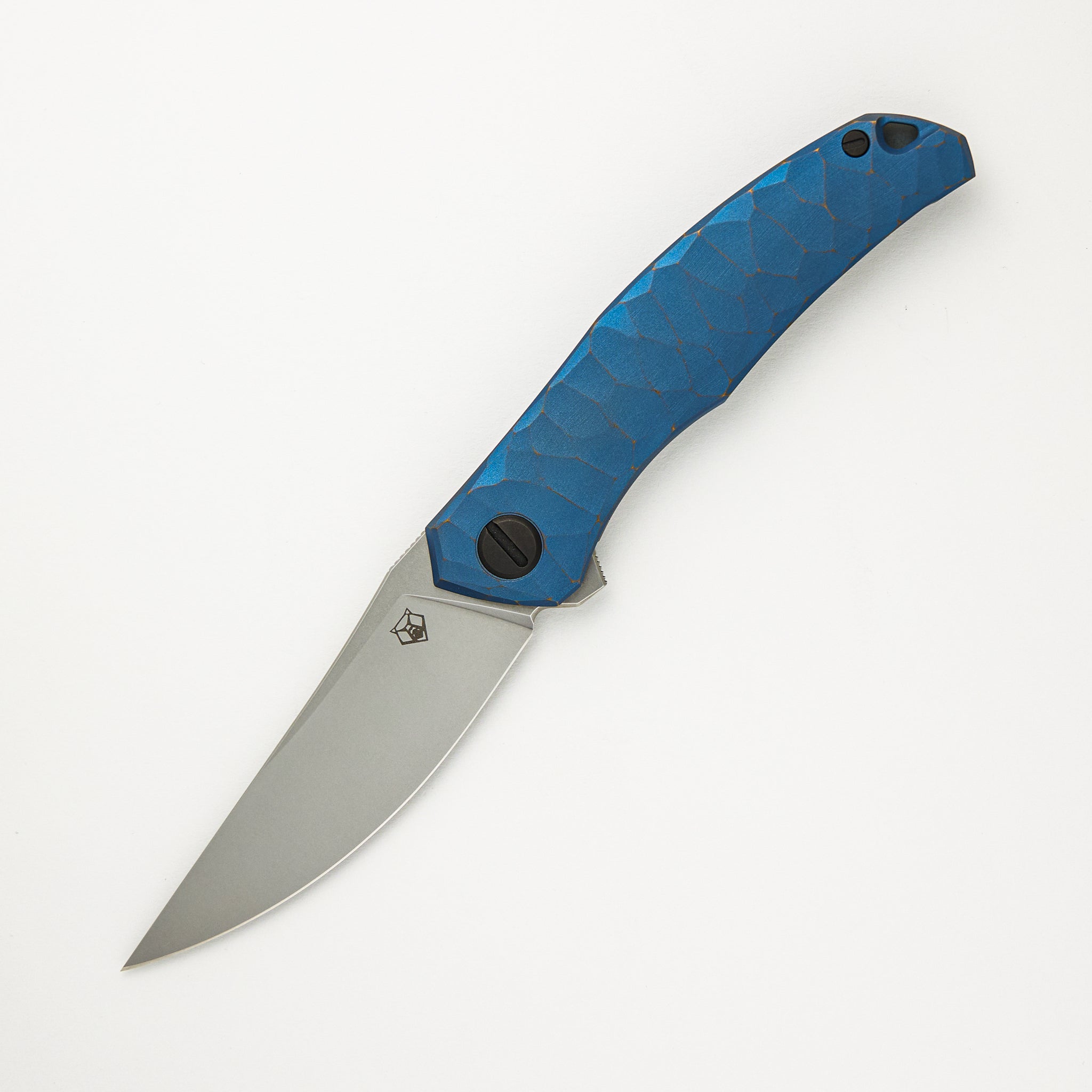 Shirogorov Knives / Rip Knives Quantum “Blue Machine” – Cromax PM Blade – MRBS - Completed