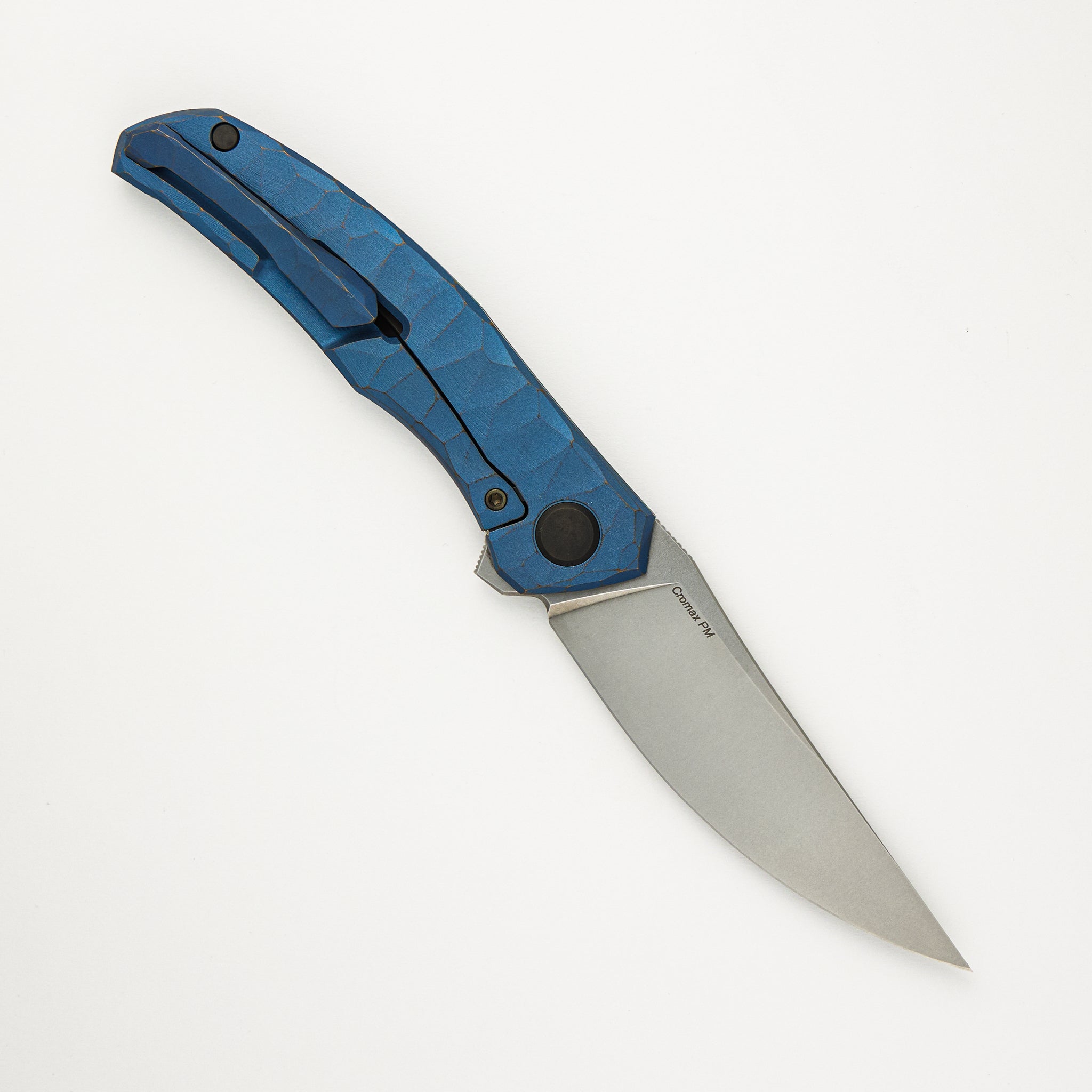 Shirogorov Knives / Rip Knives Quantum “Blue Machine” – Cromax PM Blade – MRBS - Completed