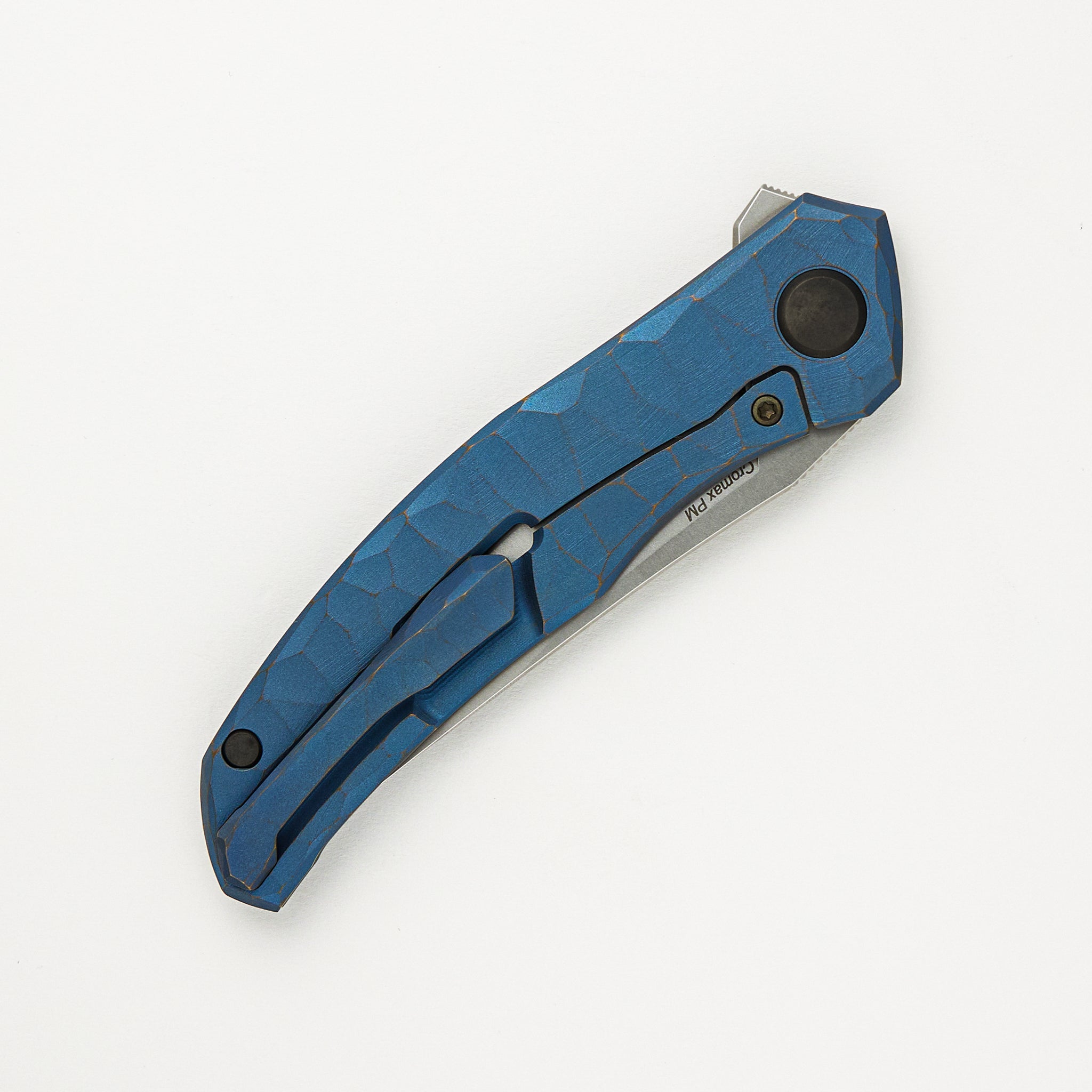Shirogorov Knives / Rip Knives Quantum “Blue Machine” – Cromax PM Blade – MRBS - Completed