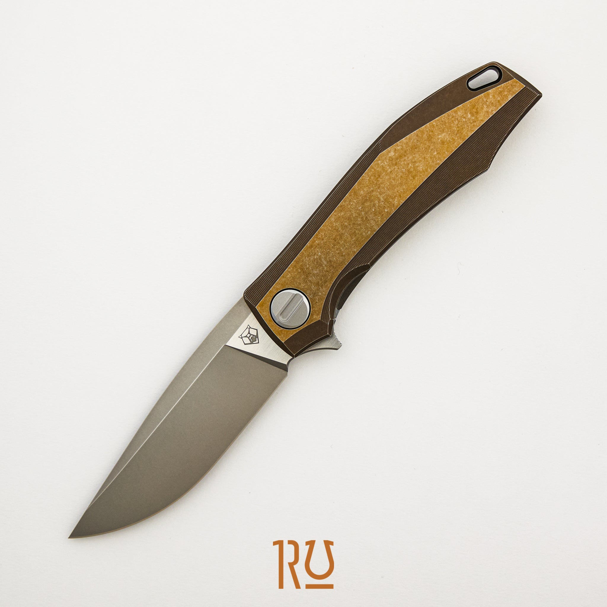 RKMP B - M398 Blade - Bronze Titanium Handle - SRRBS (Charles Marlowe Design)