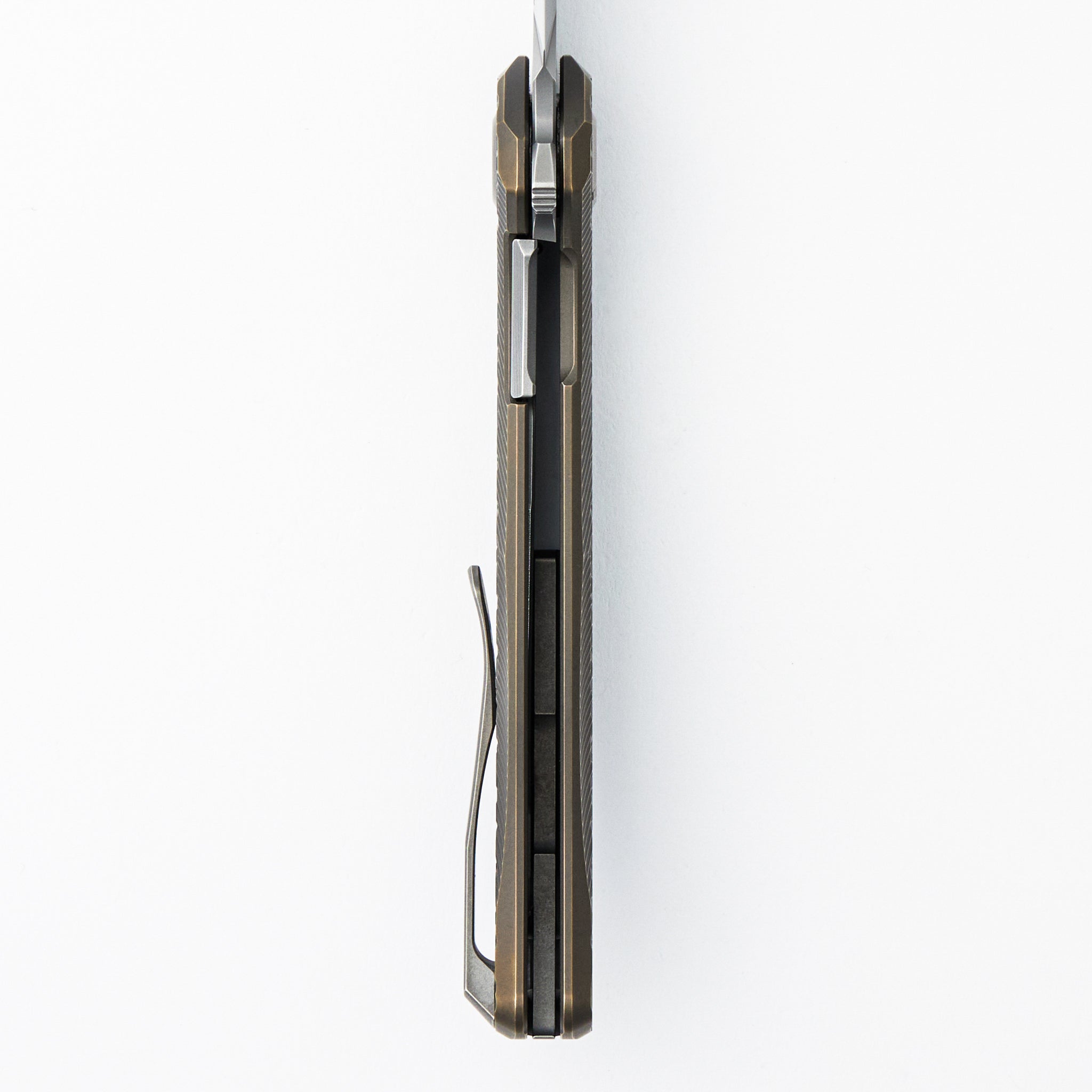 Stellar Bear Pattern – Bronze Titanium Handle – M390 Blade – MRBS