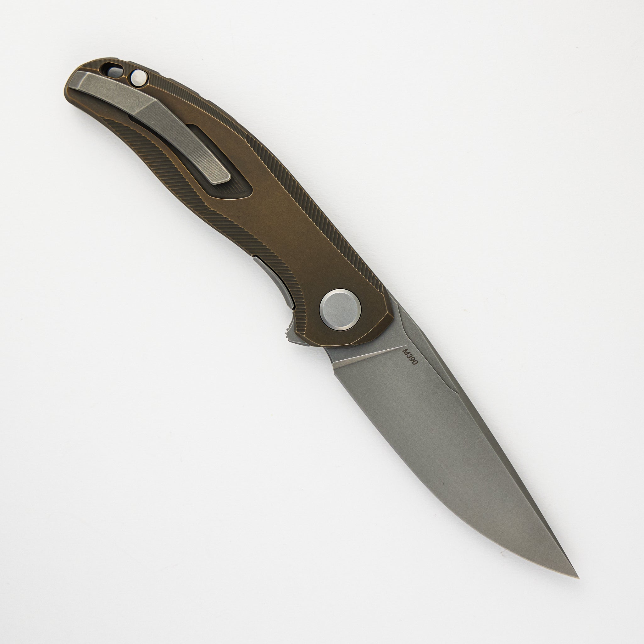 Shirogorov Stellar – Bronze Titanium Handle – M390 Blade – MRBS