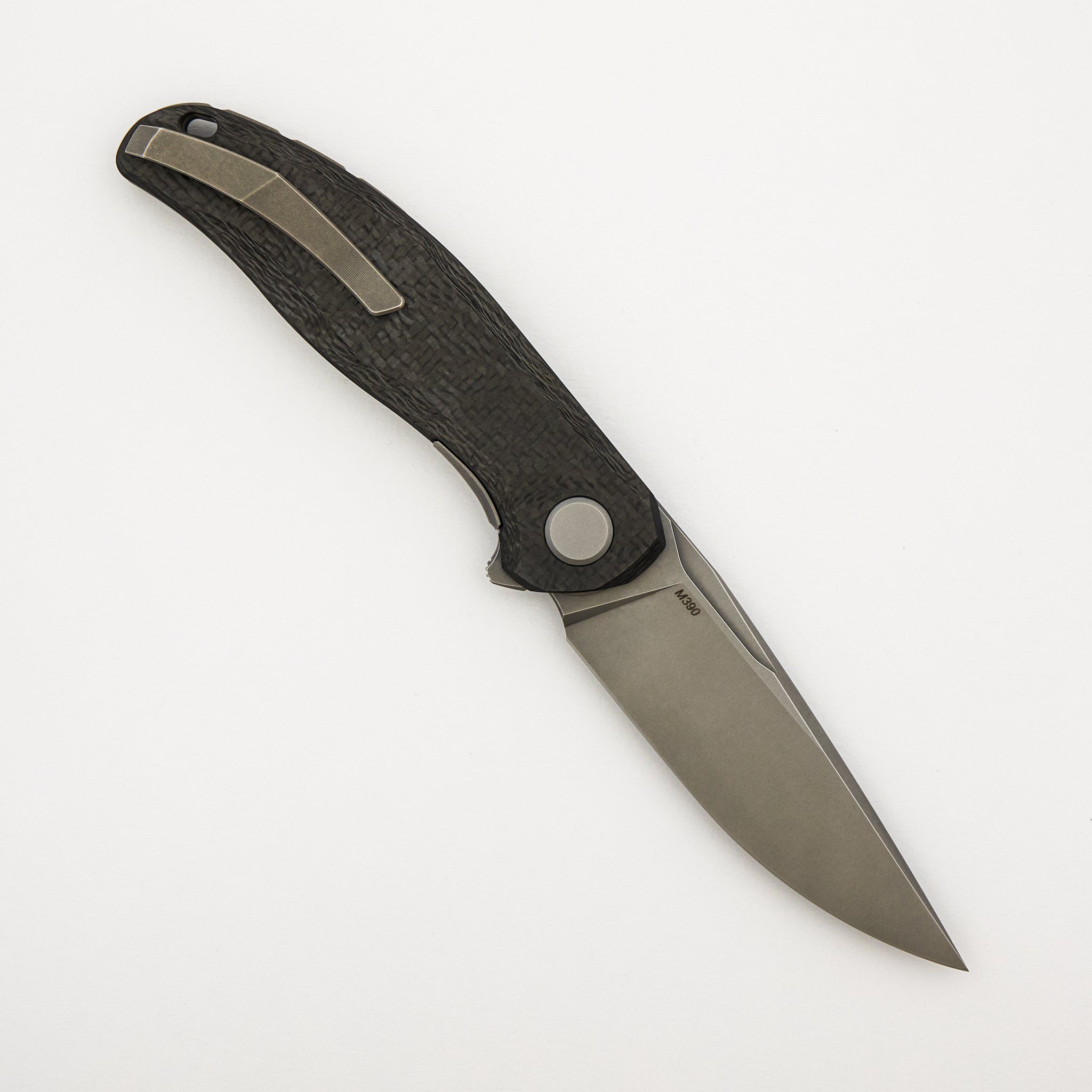 Stellar CF – Black Carbon Fiber Handle – M390 Blade – MRBS