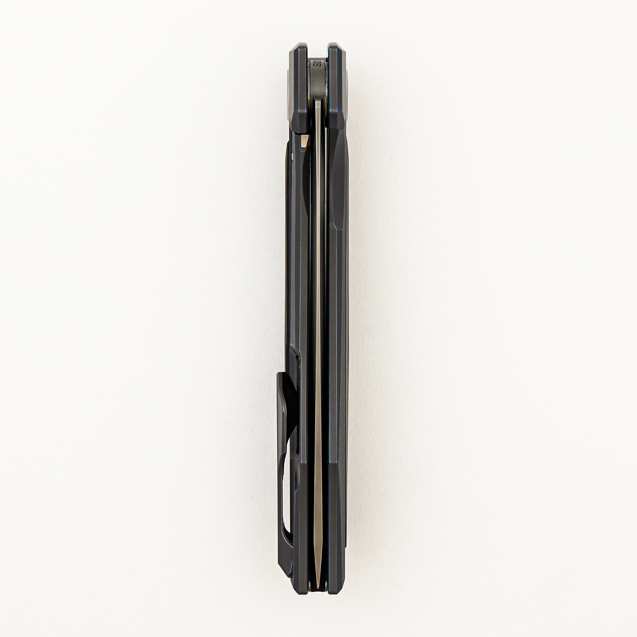 Stormy KMP (RKMP) - S90V Blade - Titanium/Wind & Rain CarboTi Handle - SRRBS (Charles Marlowe Design)
