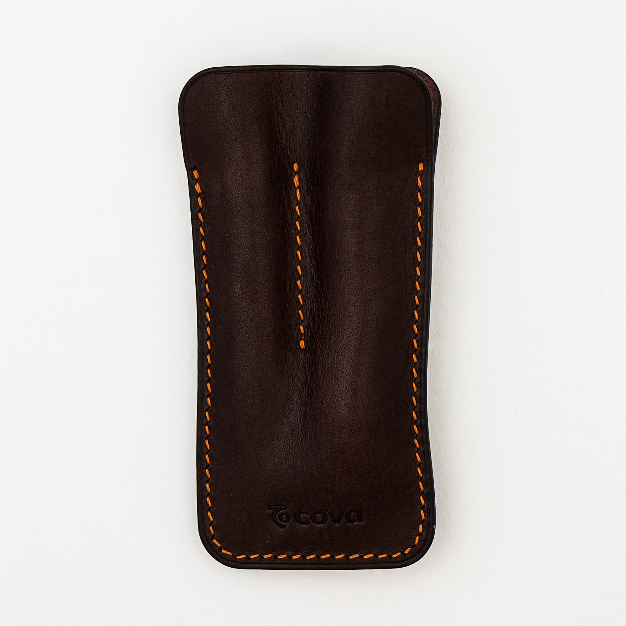 Tweezer and Bit Driver Set - Titanium/Brass - Cova Leather Pouch