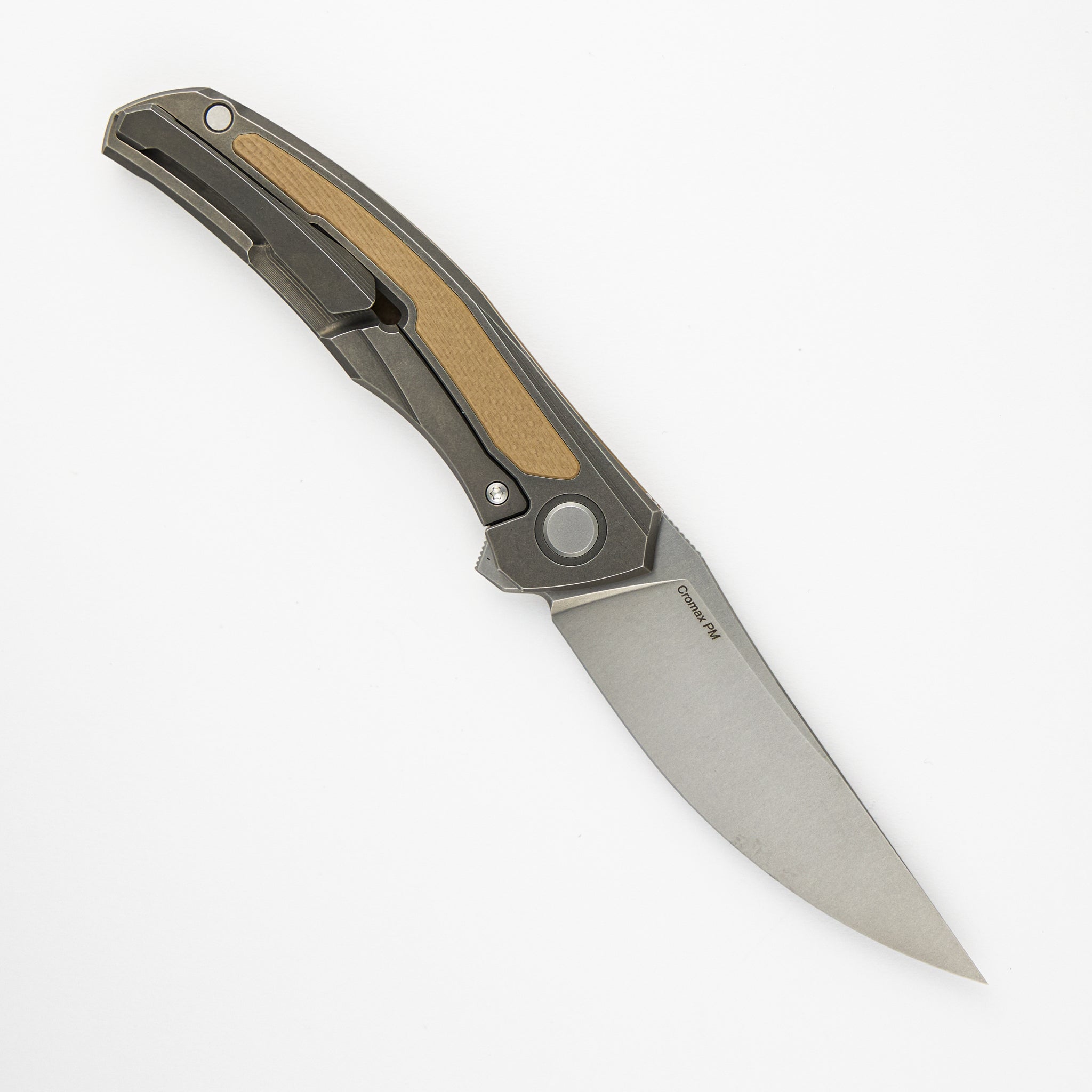 SHIROGOROV URSUS QUANTIUM – CROMAX PM BLADE – BEIGE G10 HANDLE – MRBS