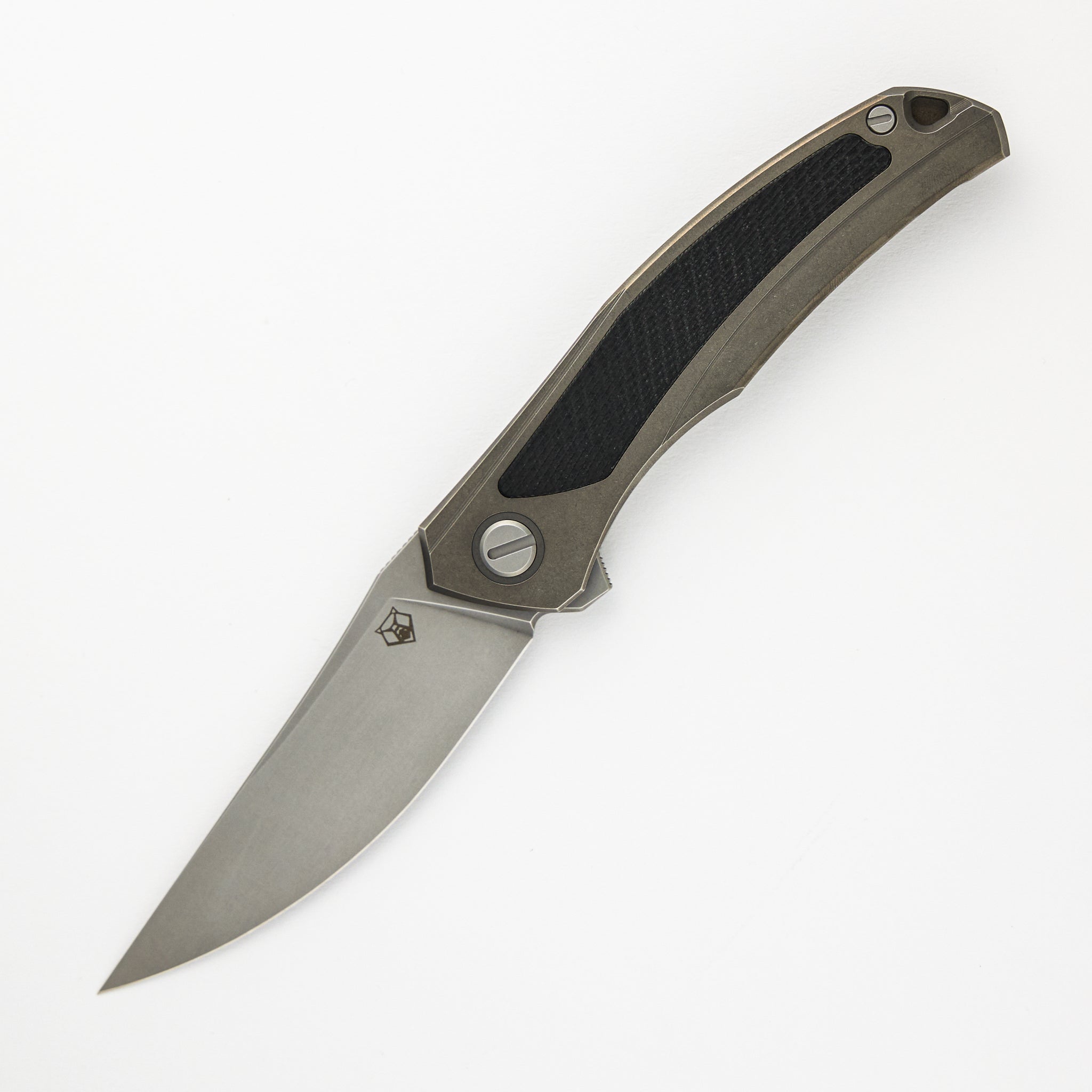 SHIROGOROV URSUS QUANTUM – CROMAX PM BLADE – TITANIUM HANDLE – BLACK G10 INLAY – MRBS