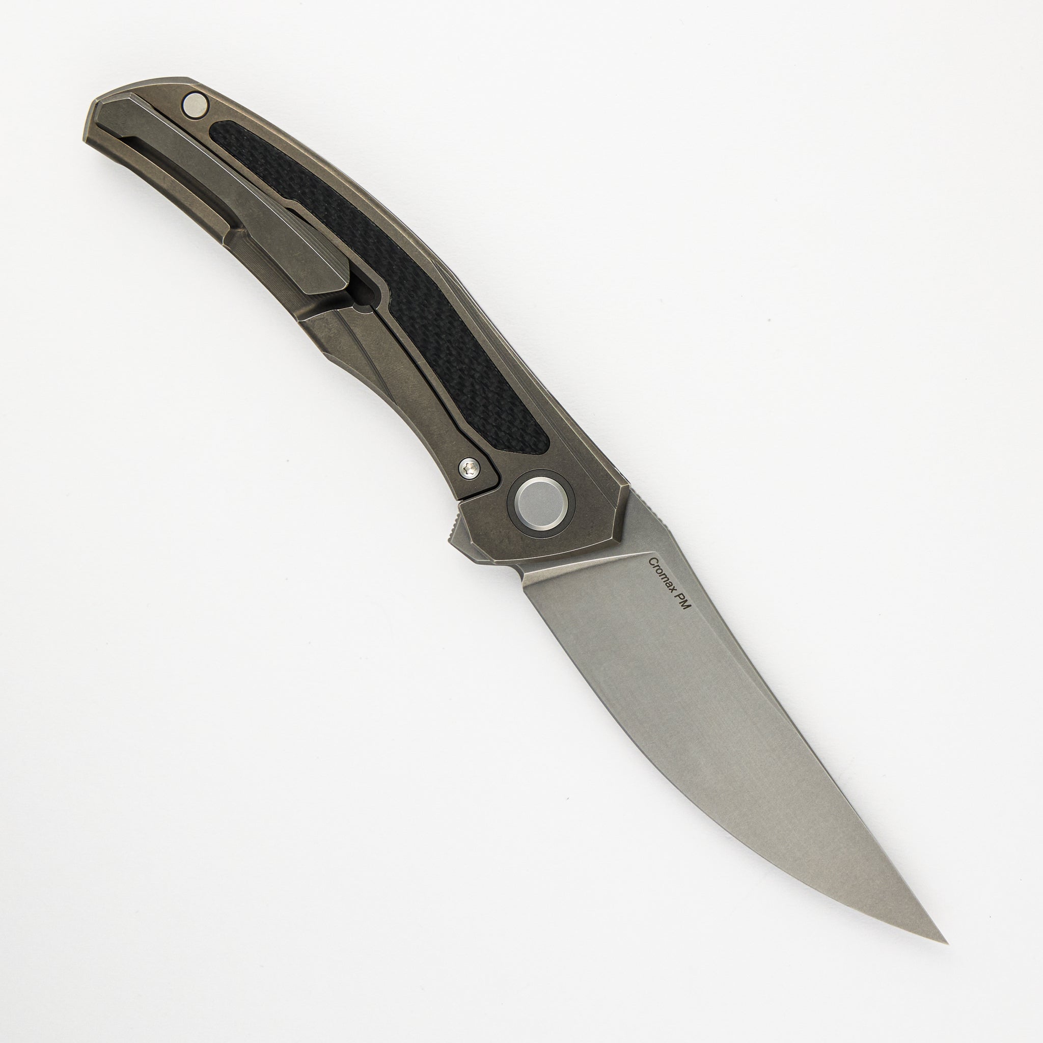 SHIROGOROV URSUS QUANTUM – CROMAX PM BLADE – TITANIUM HANDLE – BLACK G10 INLAY – MRBS