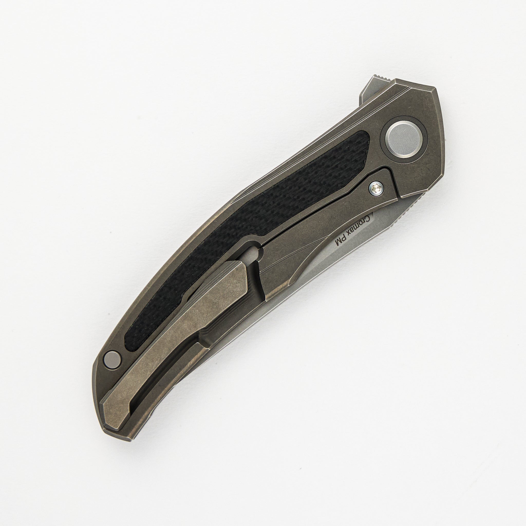 Ursus Quantum - Cromax PM Blade - Titanium Handle - Black G10 Inlay - MRBS