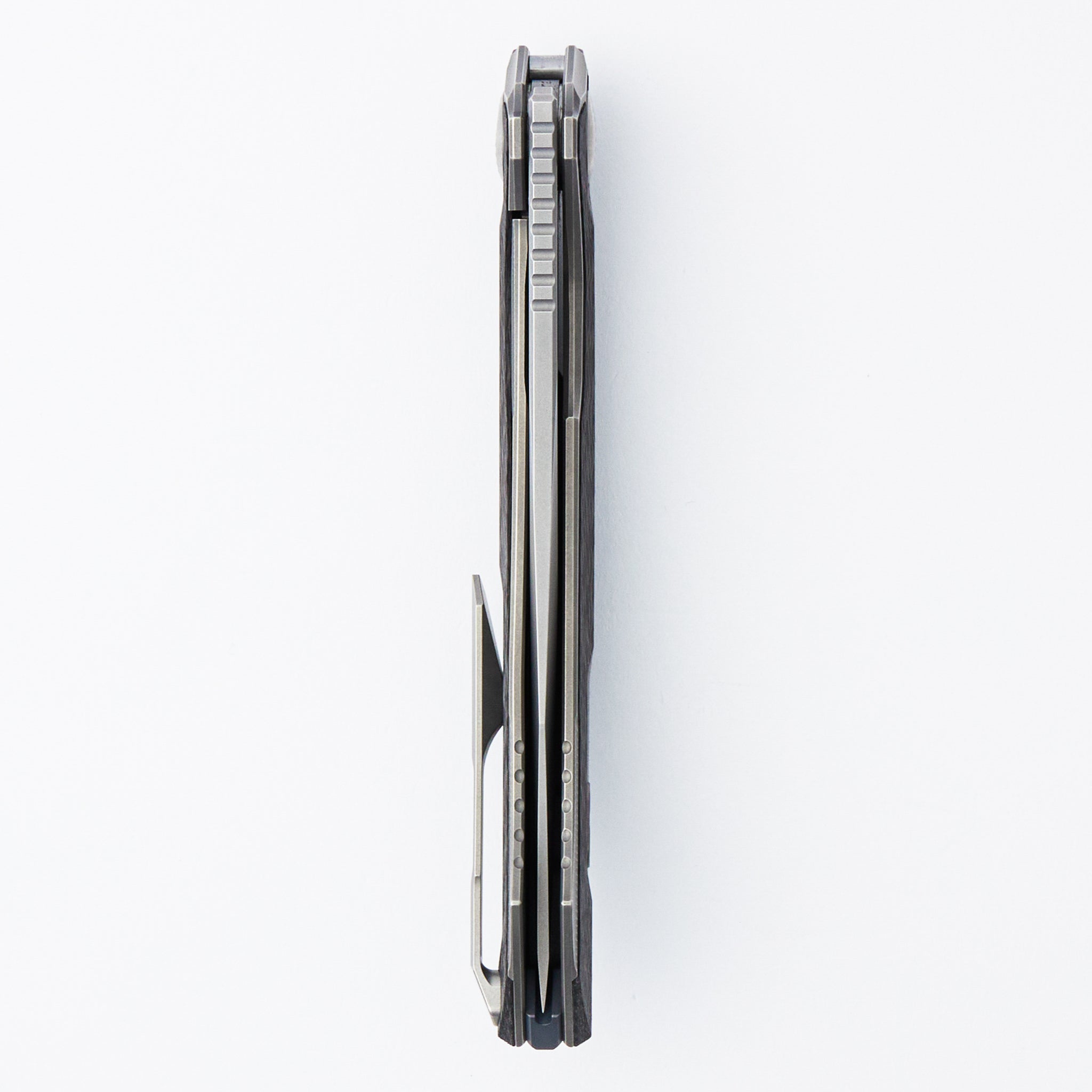 Pike - MagnaCut Blade - Titanium/Red Carbon Fiber - MRBS (Dmitry Sinkevich Design)