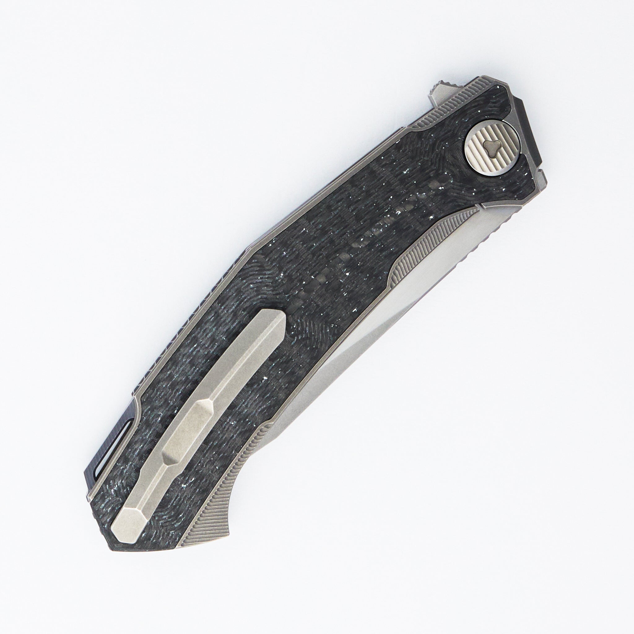 Pike - MagnaCut Blade - Titanium/White Carbon Fiber - MRBS (Dmitry Sinkevich Design)