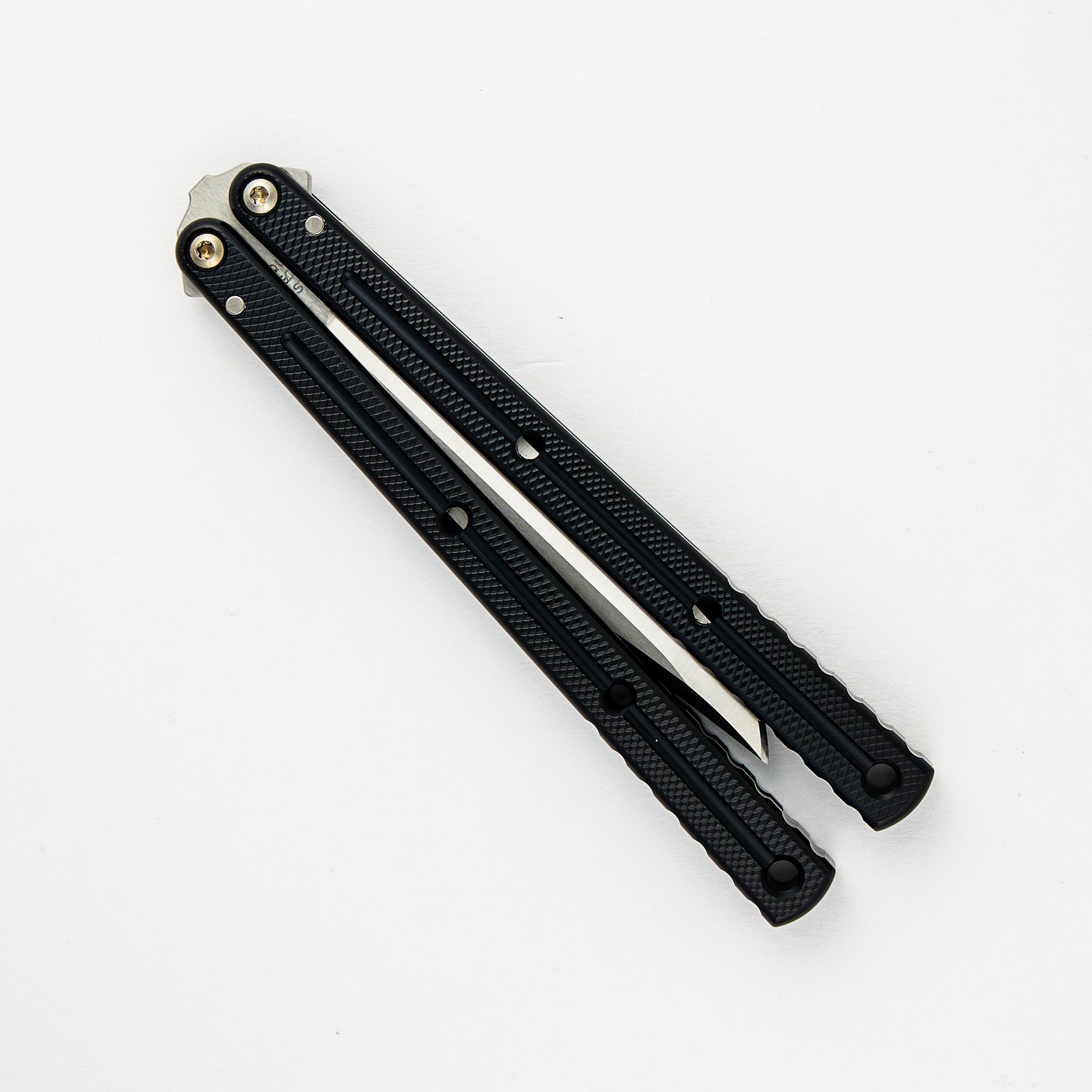 Krake Raken - Satin Bowie Blade - Black Aluminum Handle - V3