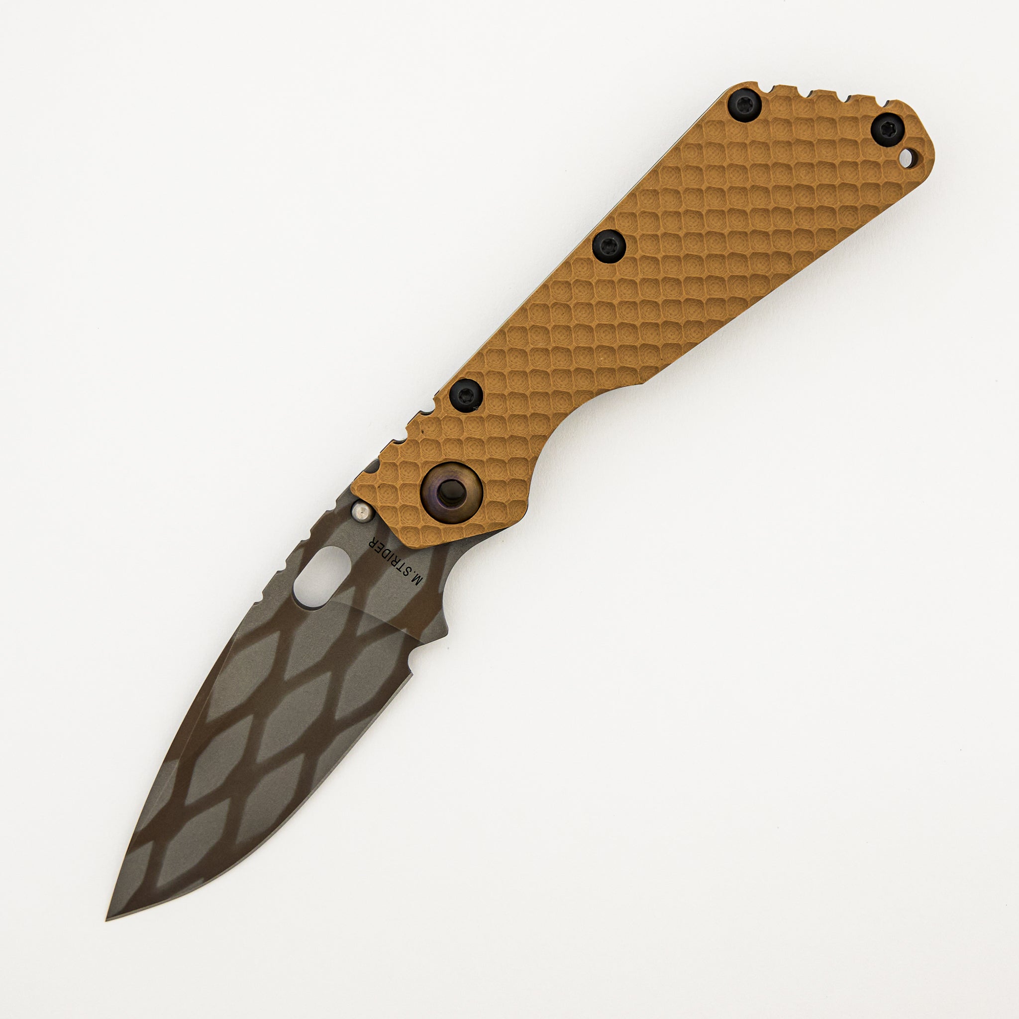 SMF DGG - Tan G10/Titanium Handle - Drop Point MagnaCut Blade