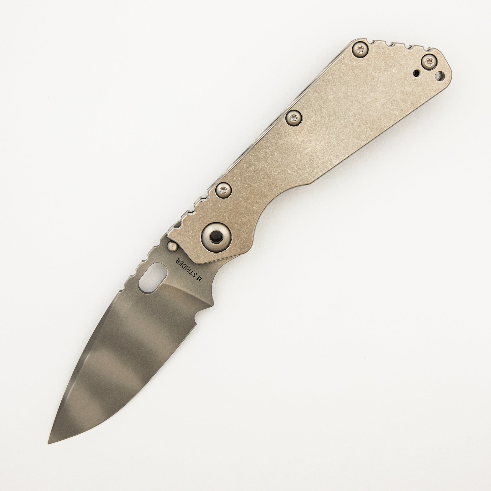 SMF - Titanium Handle - Drop Point MagnaCut Blade
