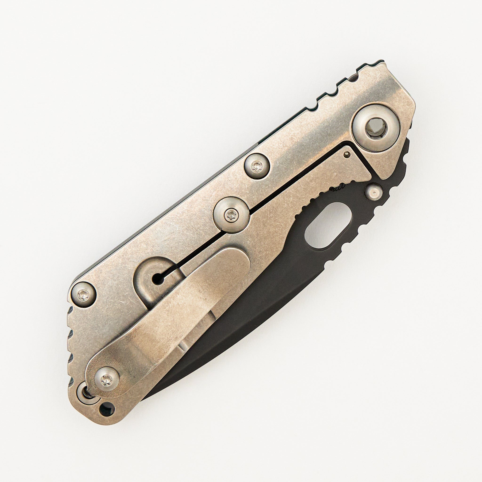 SNG CC - Drop Point 20CV Blade - Titanium/Forest Green G10 Handle