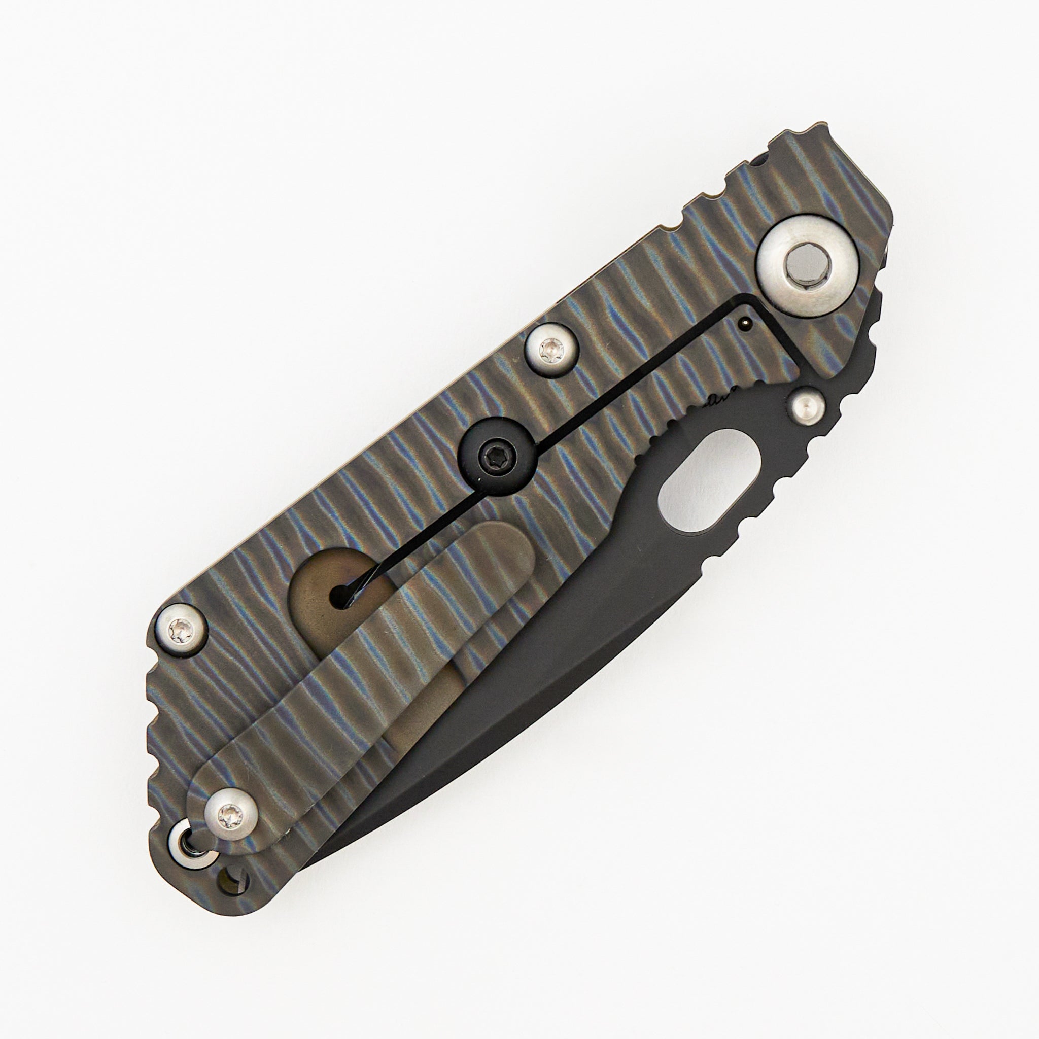SNG CC - Drop Point PD#1 Blade - Titanium/OD Green G10 Handle