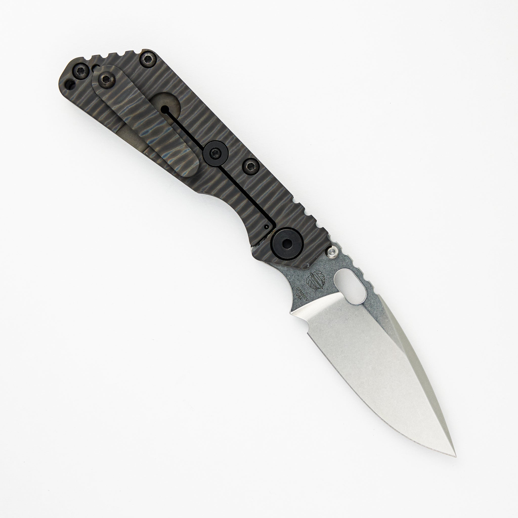 SNG - Titanium/Aluminum Handle - CPM 20CV Drop Point Blade