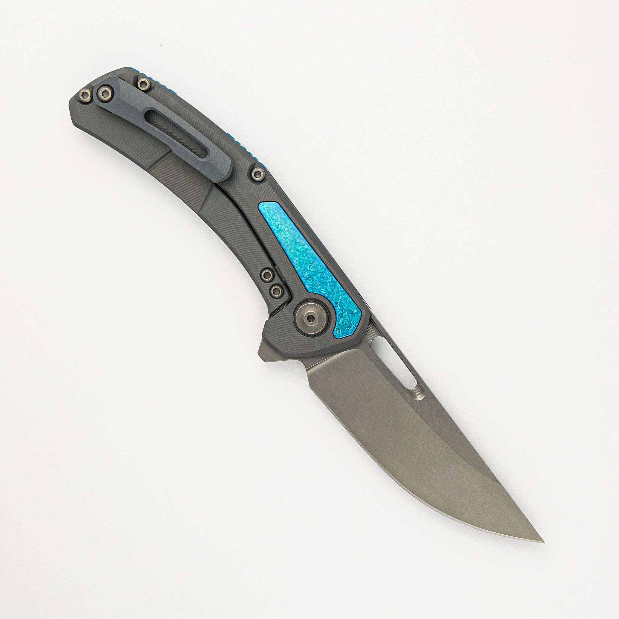 Archer - Titanium/Crystalized Ti Textured Handle - MagnaCut Blade