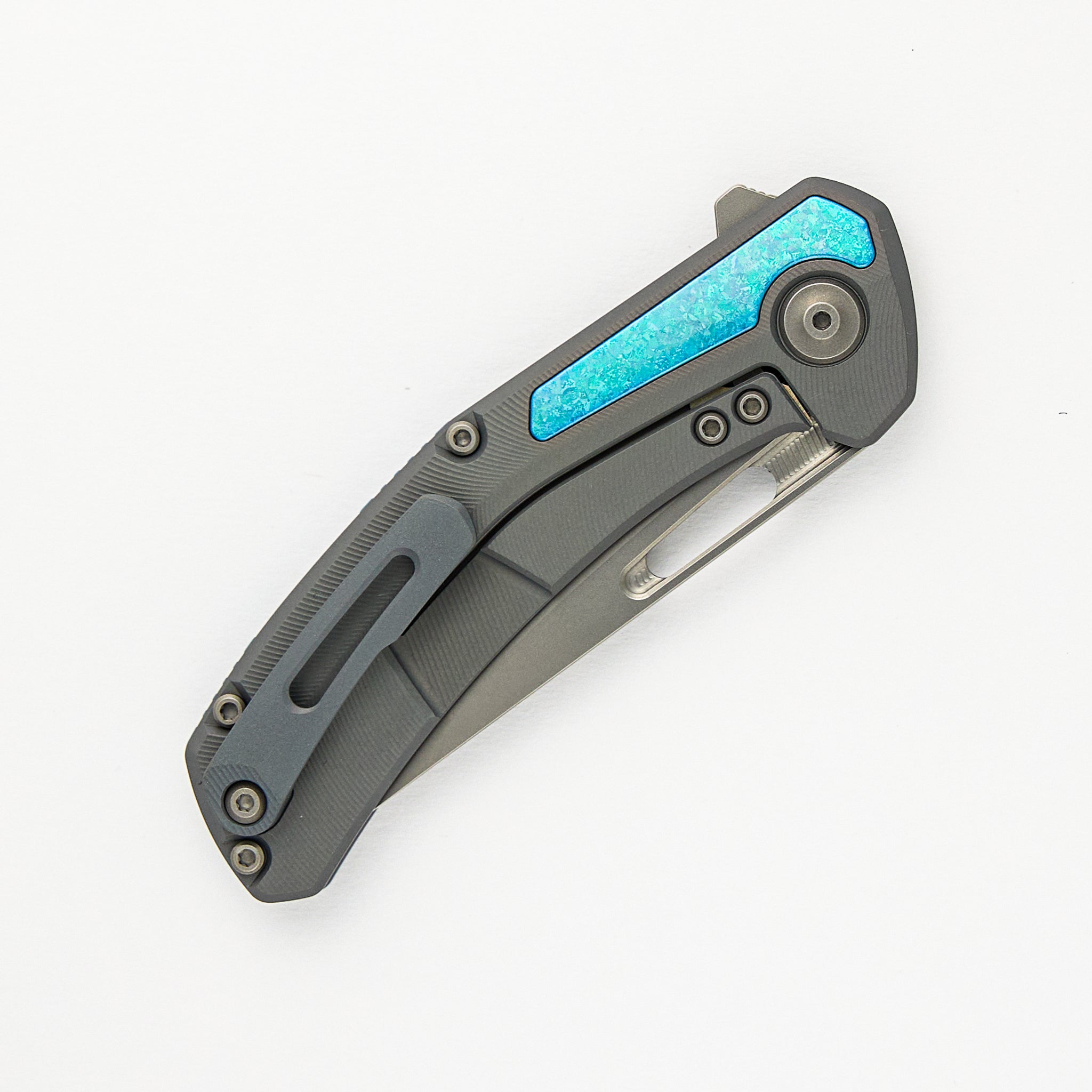 Archer - Titanium/Crystalized Ti Textured Handle - MagnaCut Blade