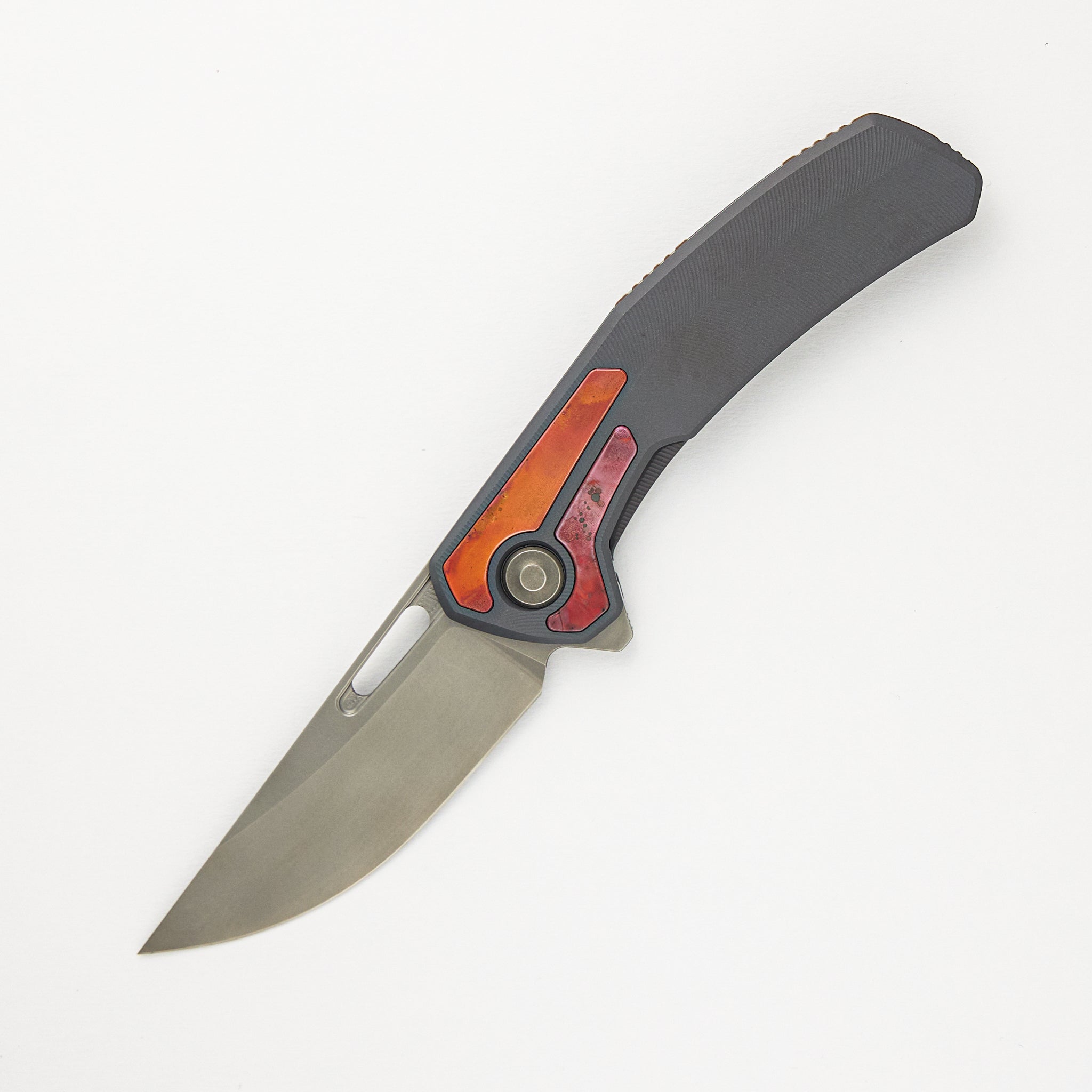 Archer - Titanium/Flamed Copper Textured Handle - MagnaCut Blade