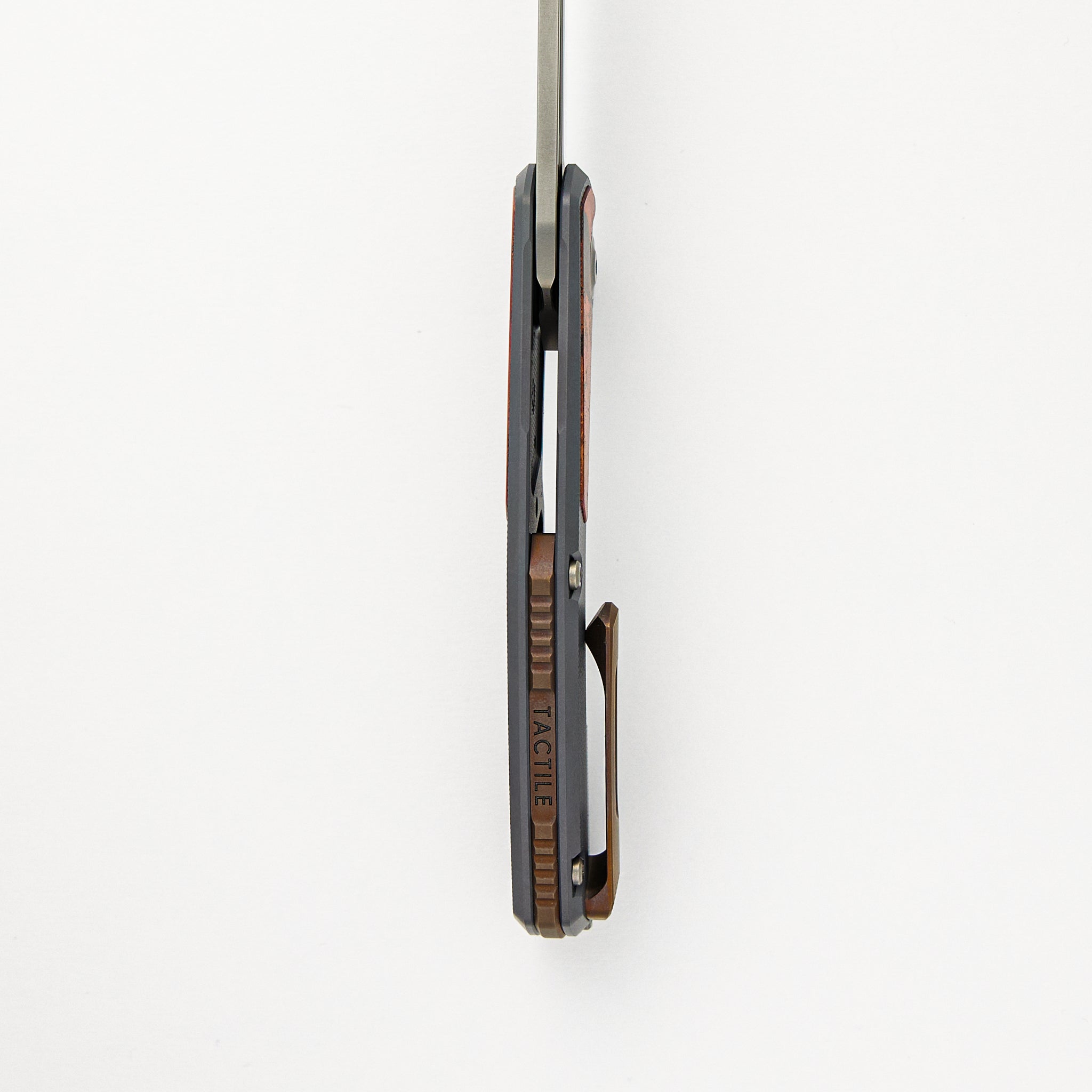 Archer - Titanium/Flamed Copper Textured Handle - MagnaCut Blade