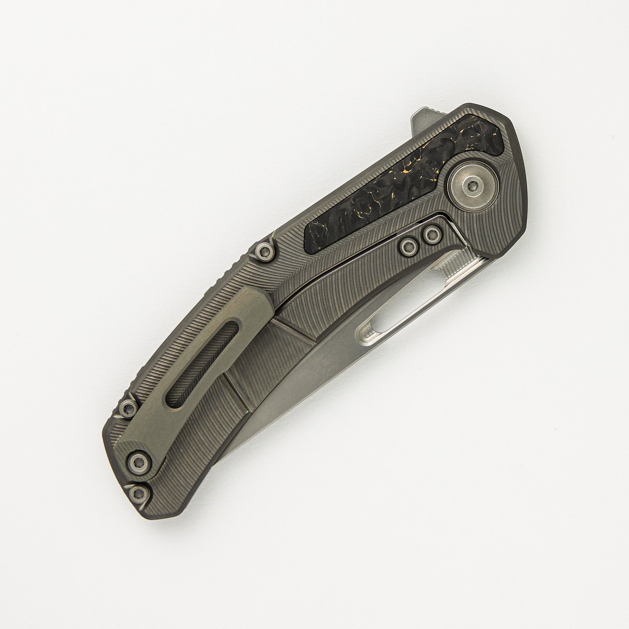Archer - Titanium/Bronze TechnoCarbo Textured Handle - MagnaCut Blade
