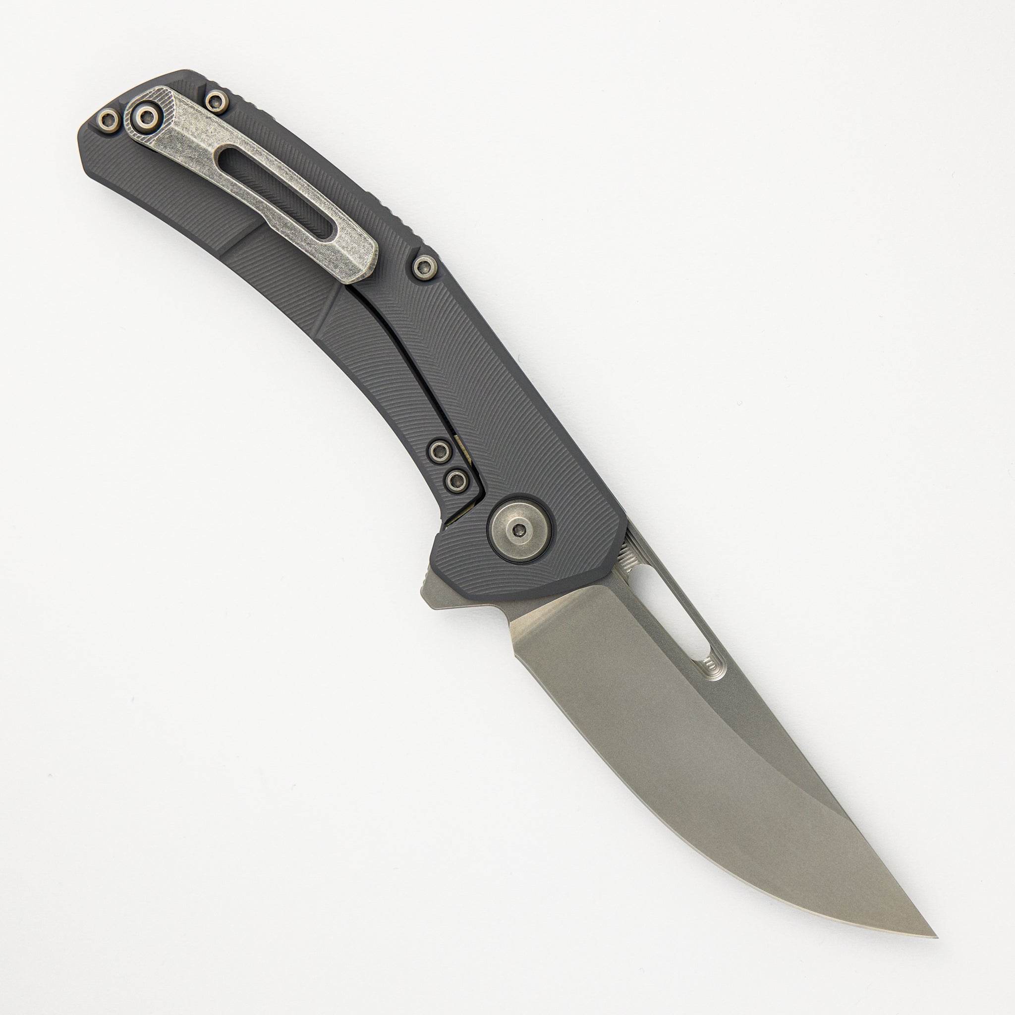 Archer - Darkened Titanium Textured Handle - MagnaCut Blade