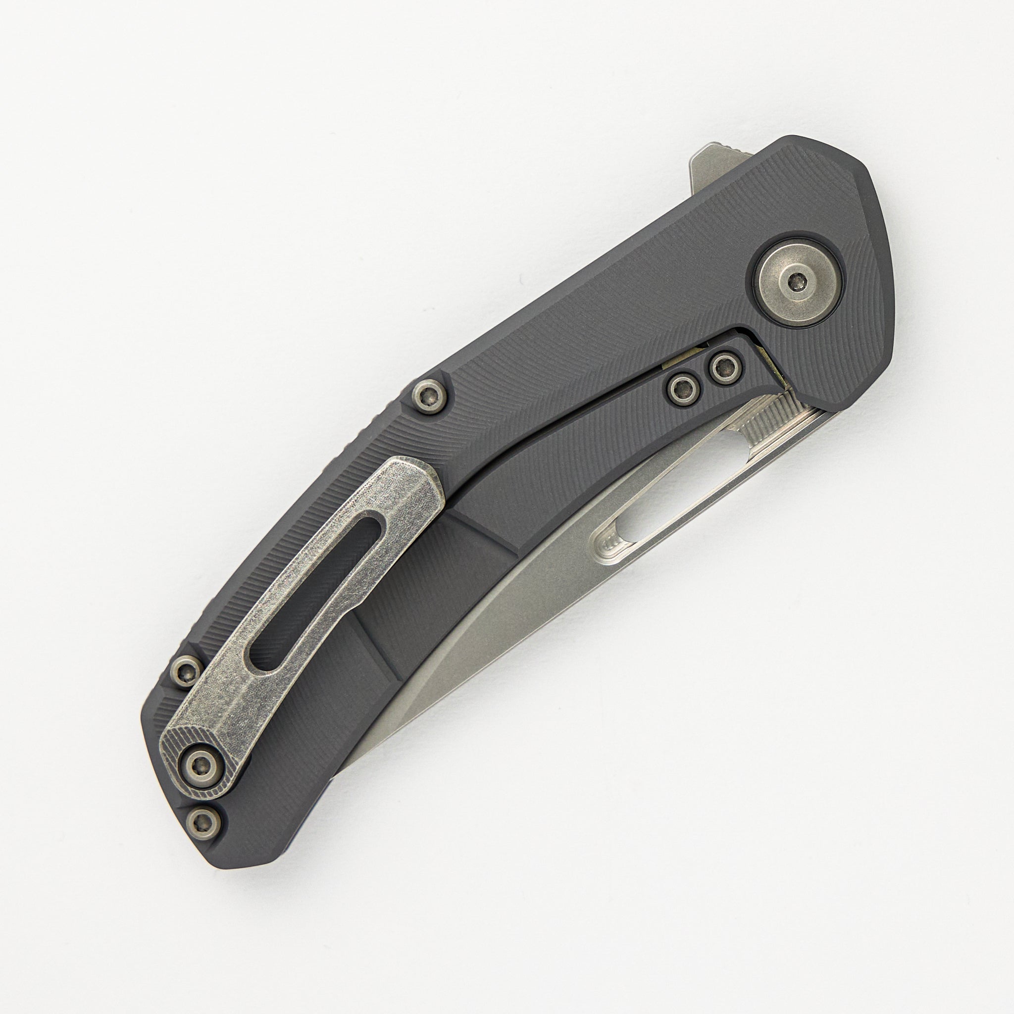 Archer - Darkened Titanium Textured Handle - MagnaCut Blade