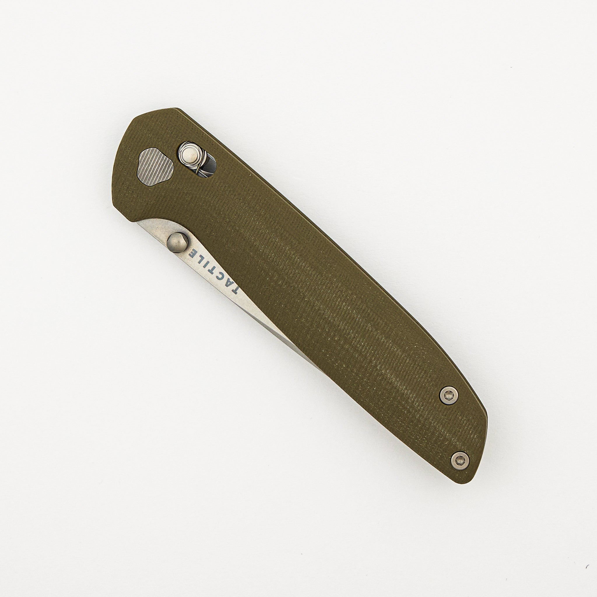 Maverick – Stonewash MagnaCut Blade – Green G10 Handle