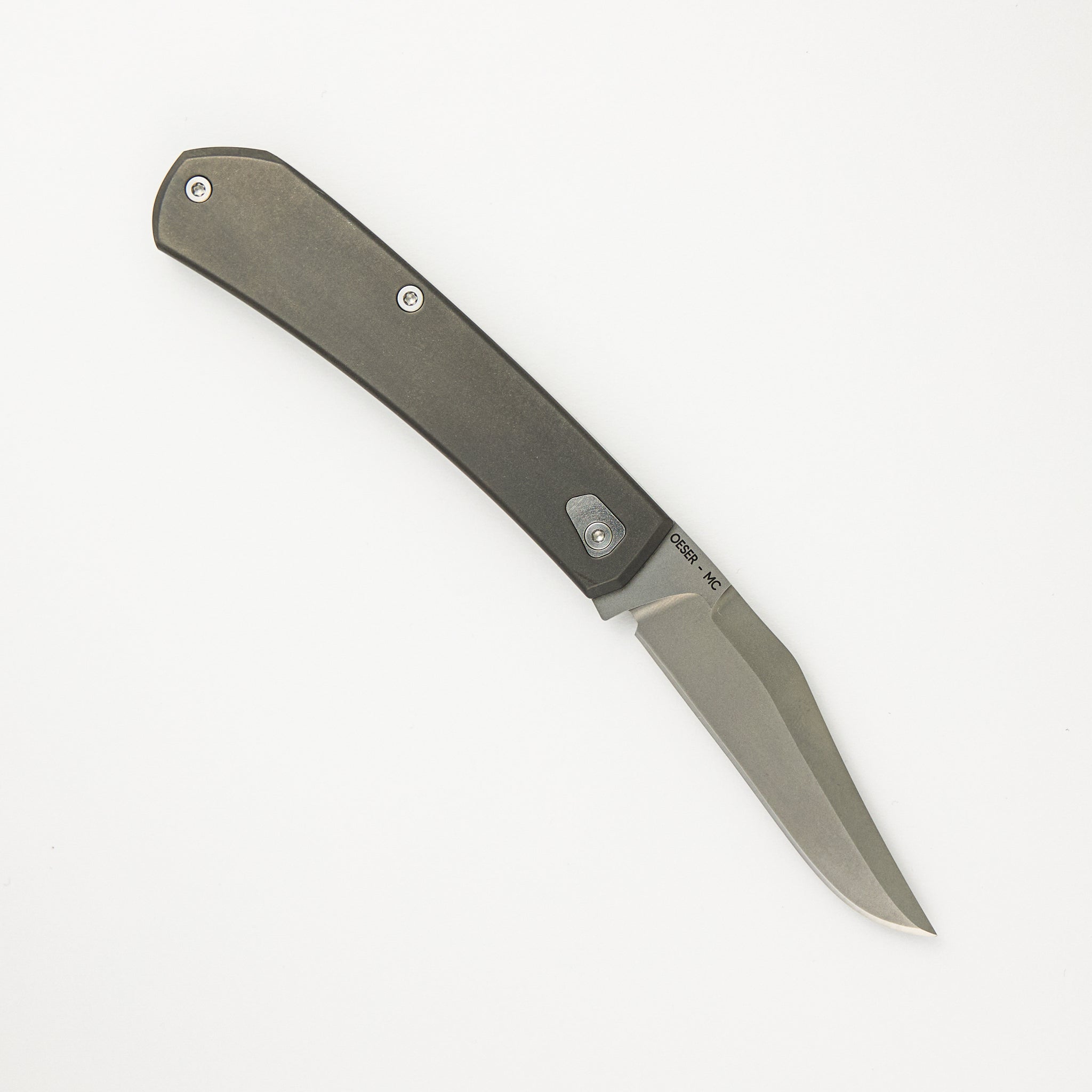 Ranger - MagnaCut Blade - Titanium Handle - Stonewash (Jared Oeser Design)